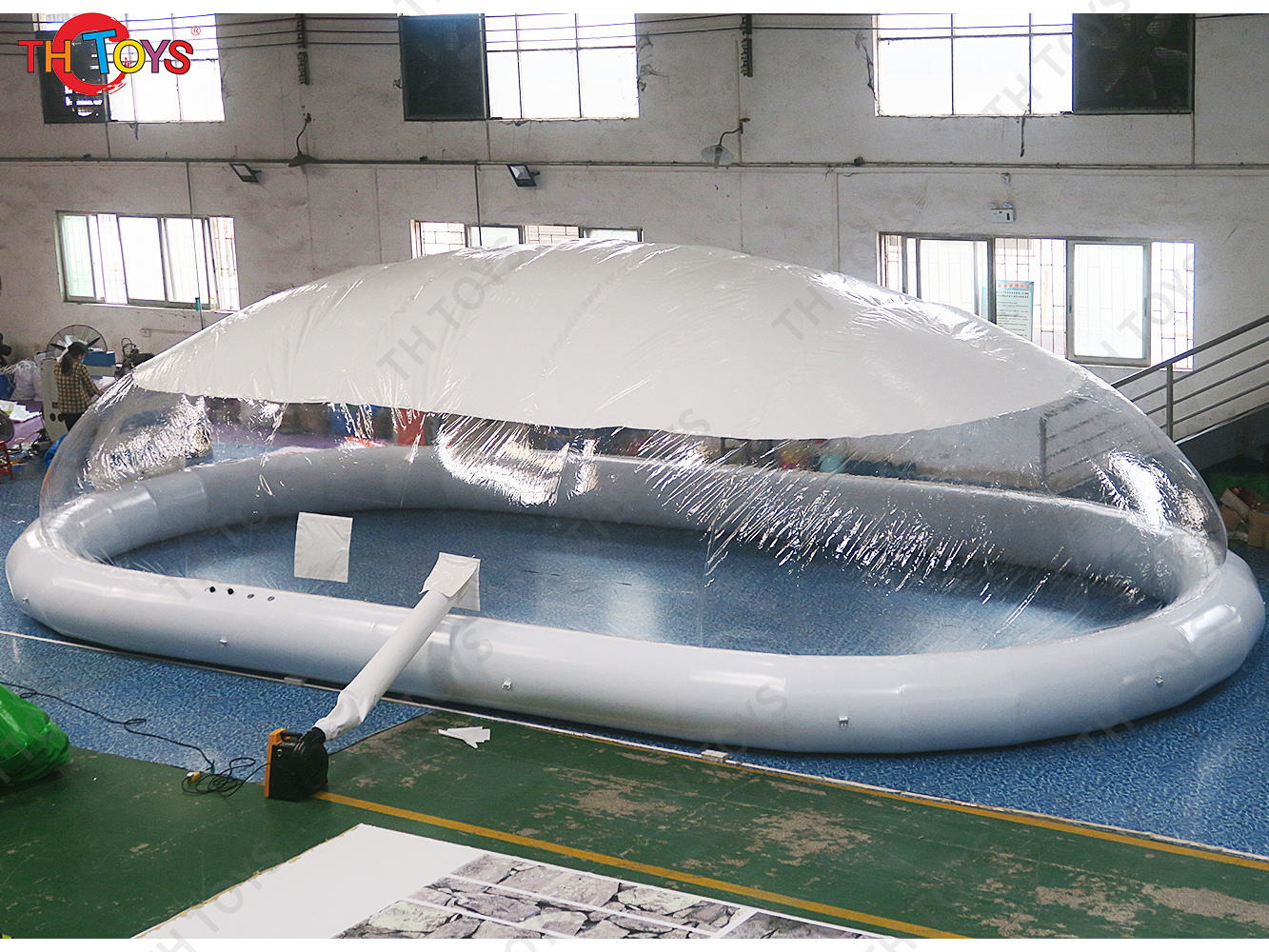 Inflatable Pool Bubble Dome Air Clear Inflatable Pool Cover Ceiling Bubble Tent for Winter Summer