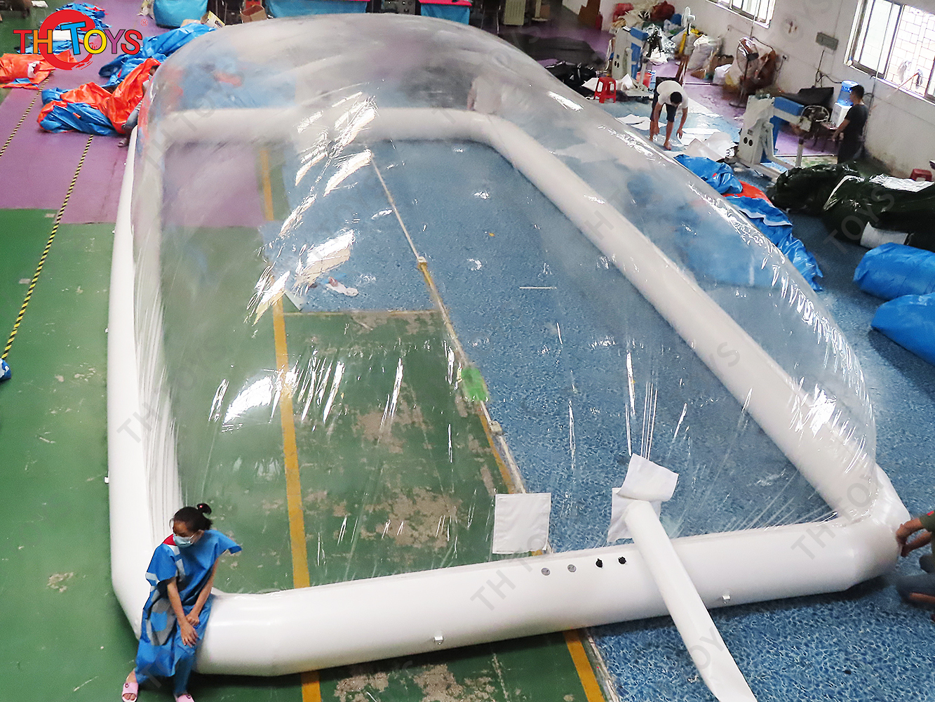 Transparent Swimming Pool Cover Outdoor Inflatable Clear Dome Tent