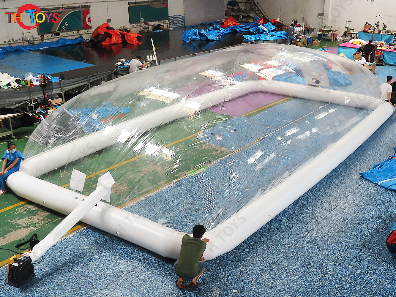 Transparent Swimming Pool Cover Outdoor Inflatable Clear Dome Tent