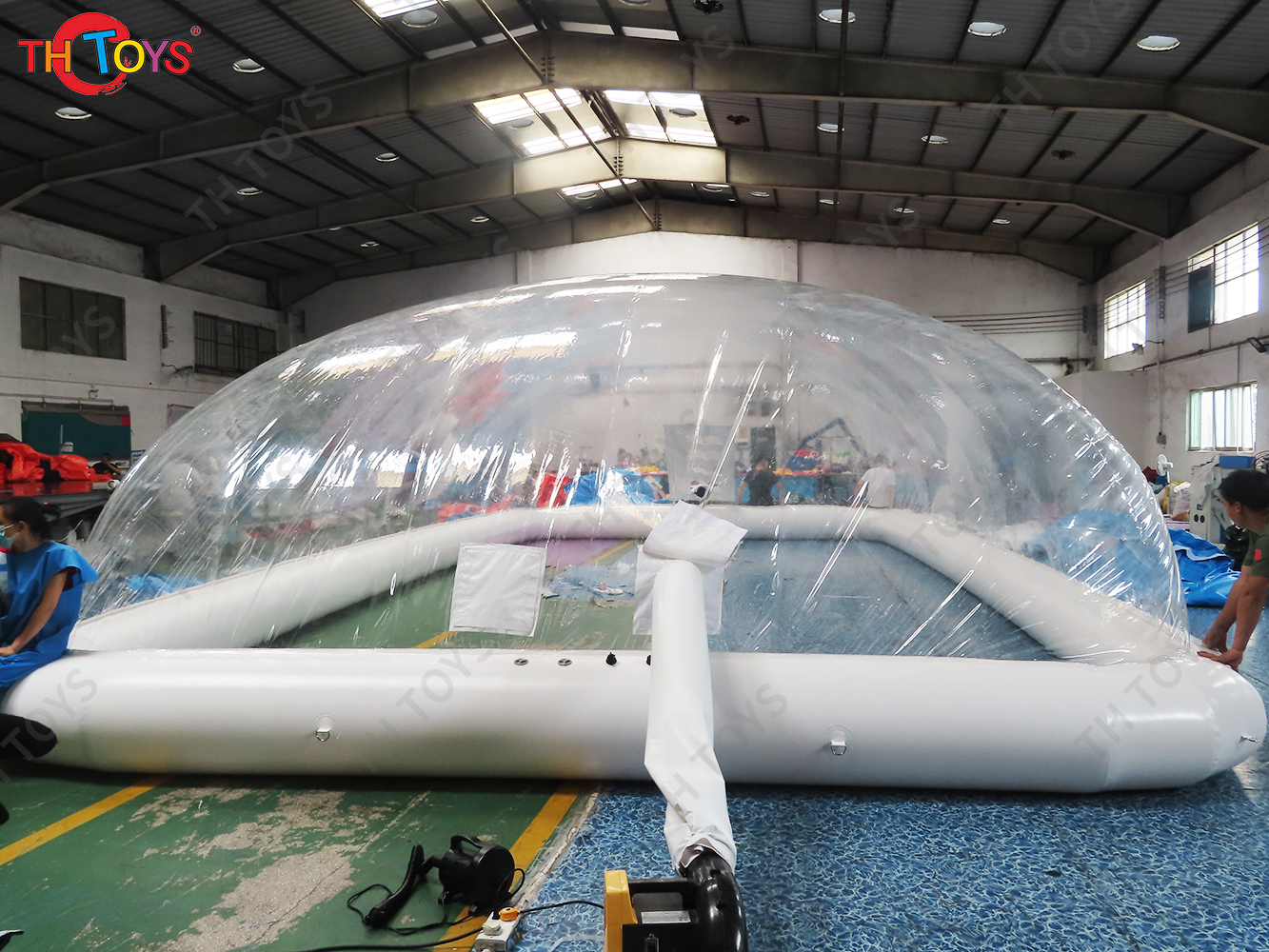 Transparent Swimming Pool Cover Outdoor Inflatable Clear Dome Tent