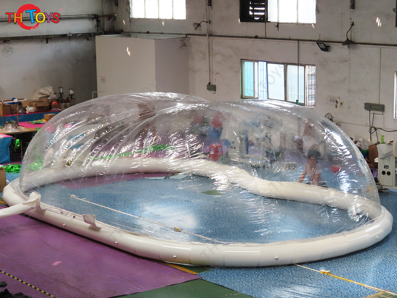Transparent Swimming Pool Cover Outdoor Inflatable Clear Dome Tent