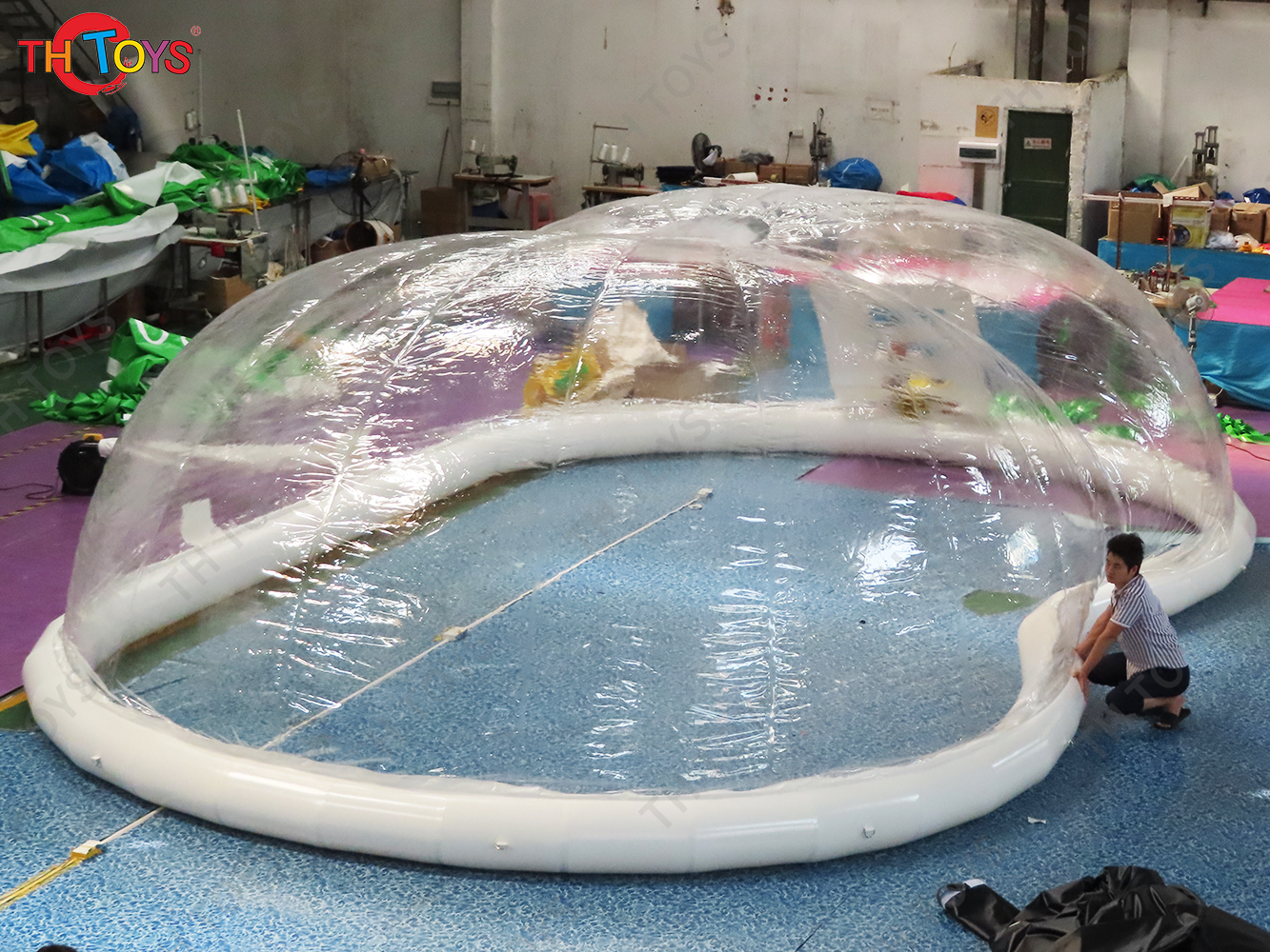 Transparent Swimming Pool Cover Outdoor Inflatable Clear Dome Tent