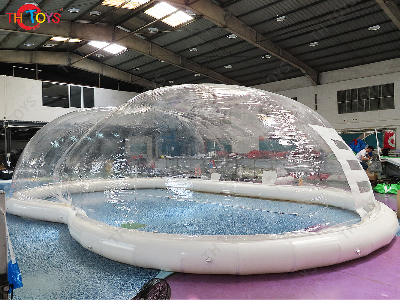 Transparent Swimming Pool Cover Outdoor Inflatable Clear Dome Tent