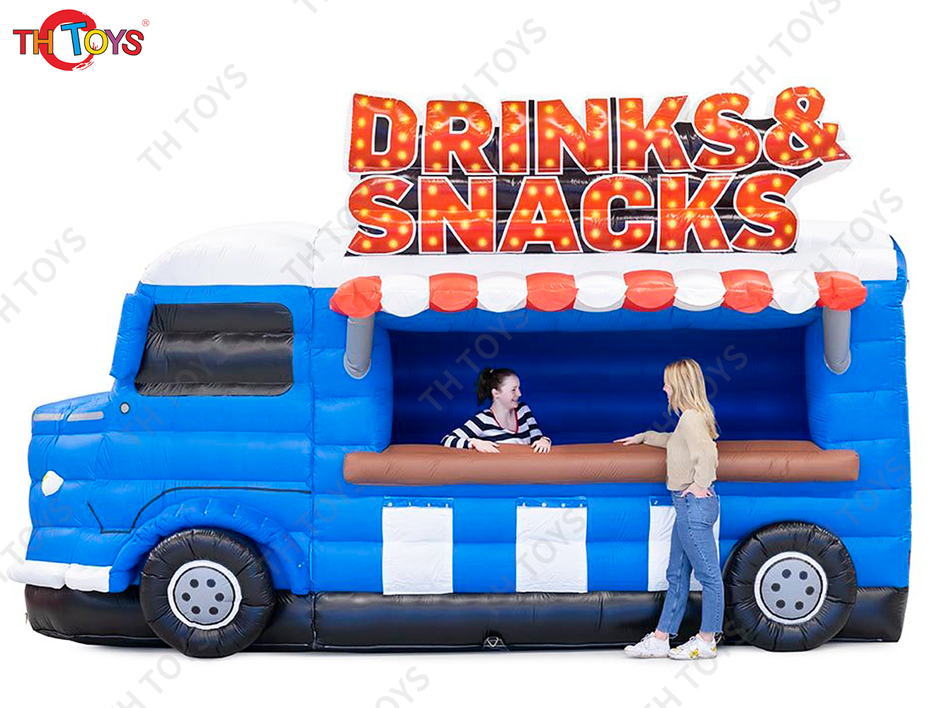 Fashion Move Inflatable Food Car Booth Kiosk Truck Cotton Candy Theme