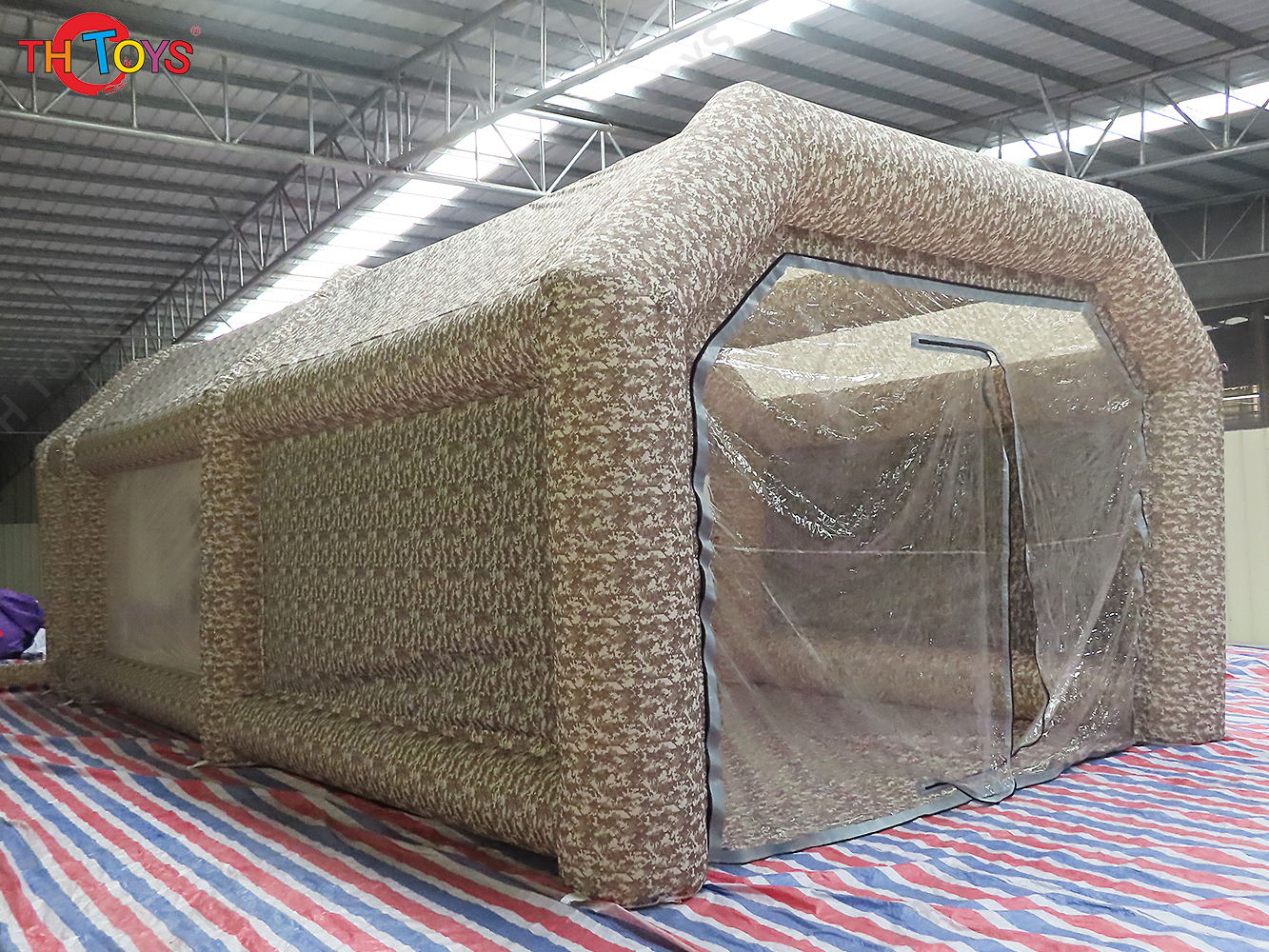 Inflatable Paint Booth with Double Air Filter System Inflatable Spray Booth with 2 Blowers Portable Paint Booth Tent