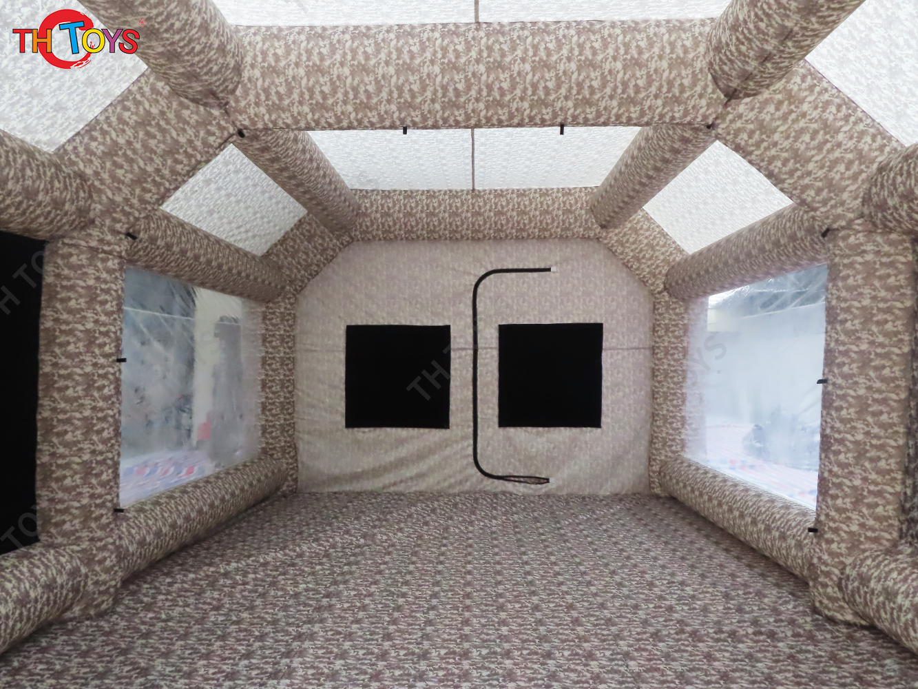 Inflatable Paint Booth with Double Air Filter System Inflatable Spray Booth with 2 Blowers Portable Paint Booth Tent