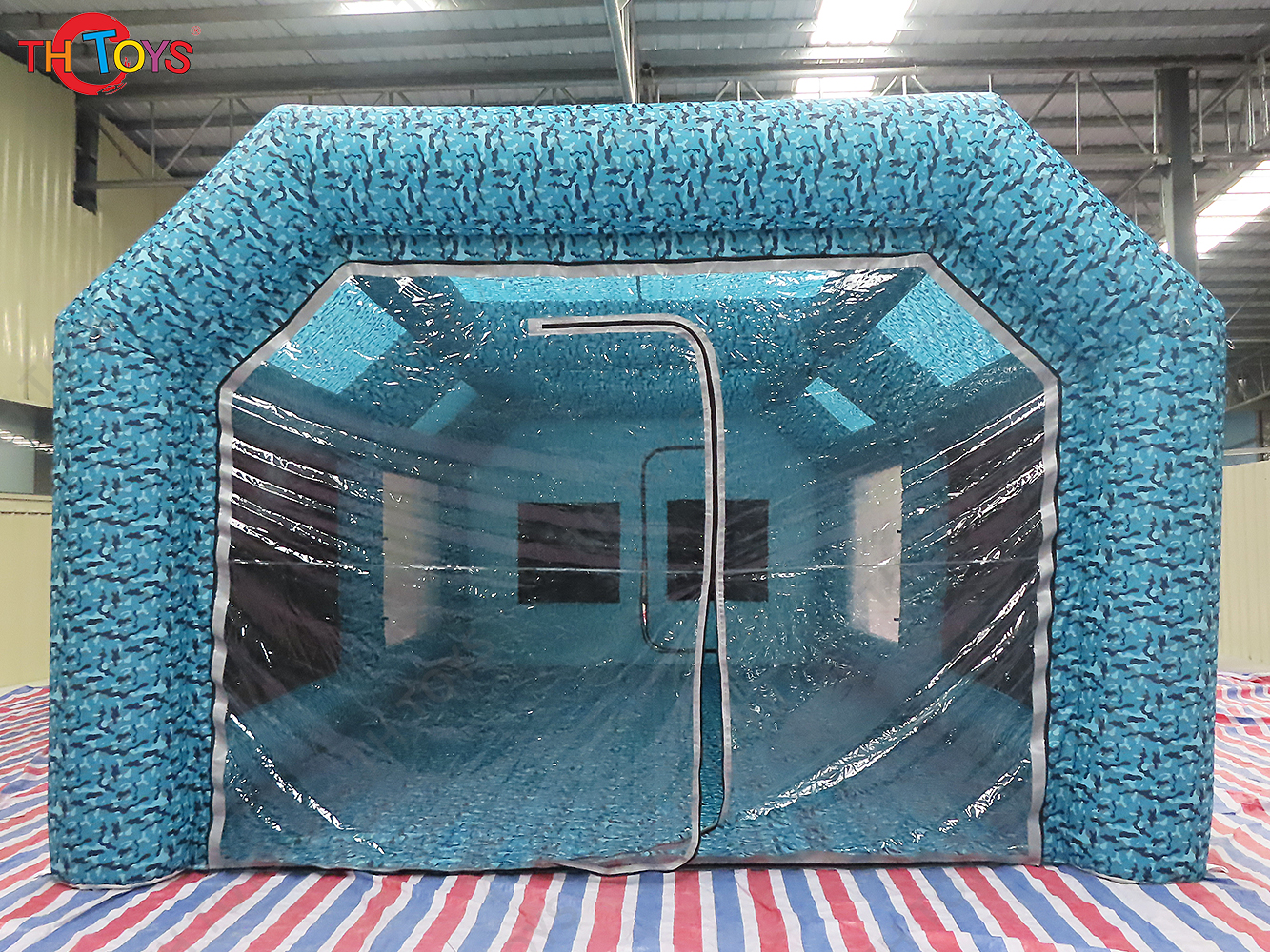 Inflatable Paint Booth with Double Air Filter System Inflatable Spray Booth with 2 Blowers Portable Paint Booth Tent