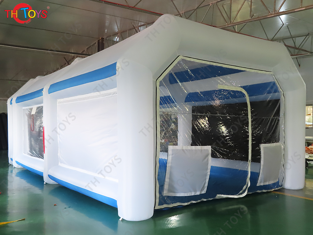 Portable Oxford Fabric Inflatable Spray Booth Outdoor Cars Garage OEM Painting Cabin