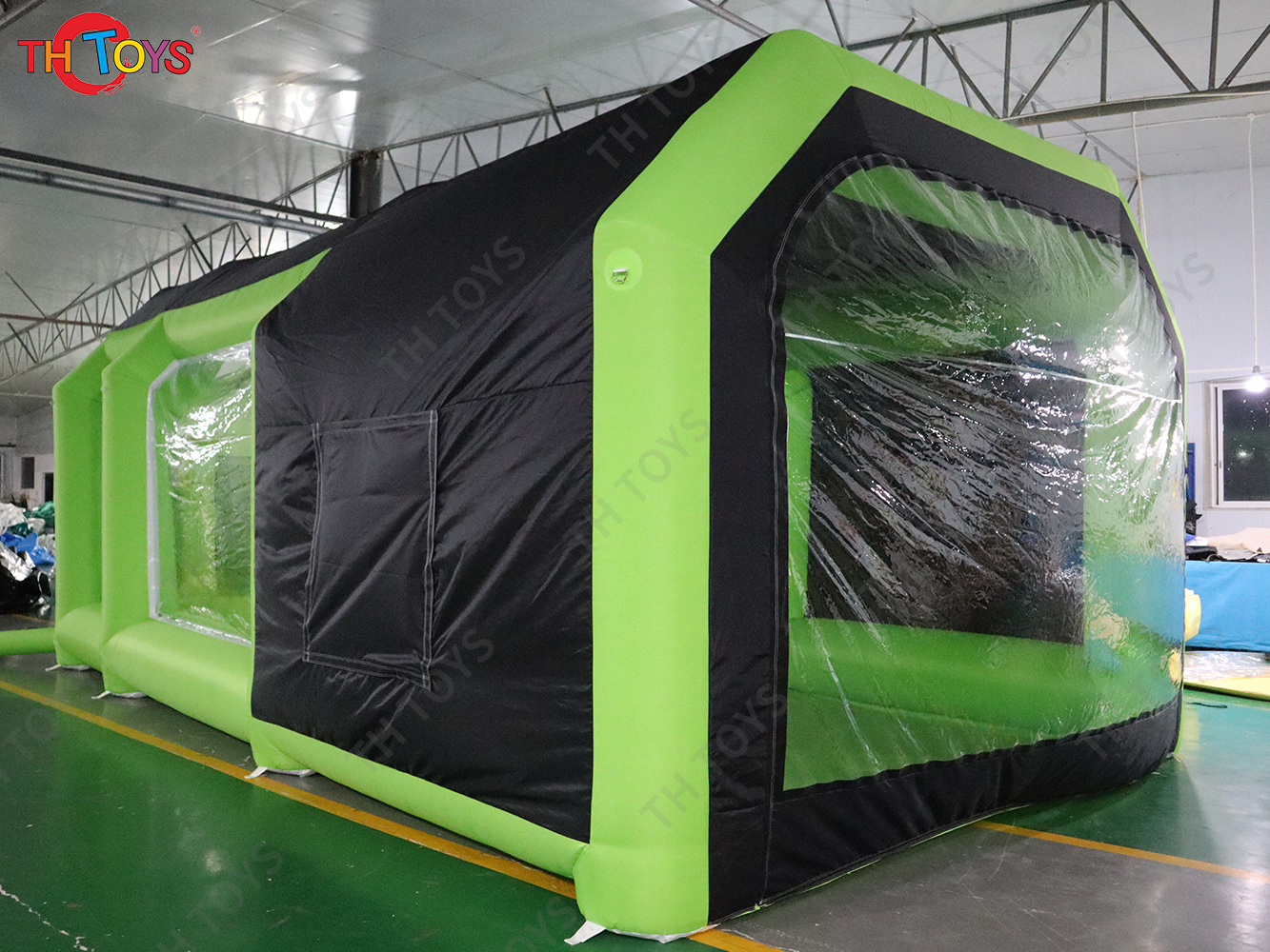 Inflatable Paint Booth with Double Air Filter System Inflatable Spray Booth with 2 Blowers Portable Paint Booth Tent