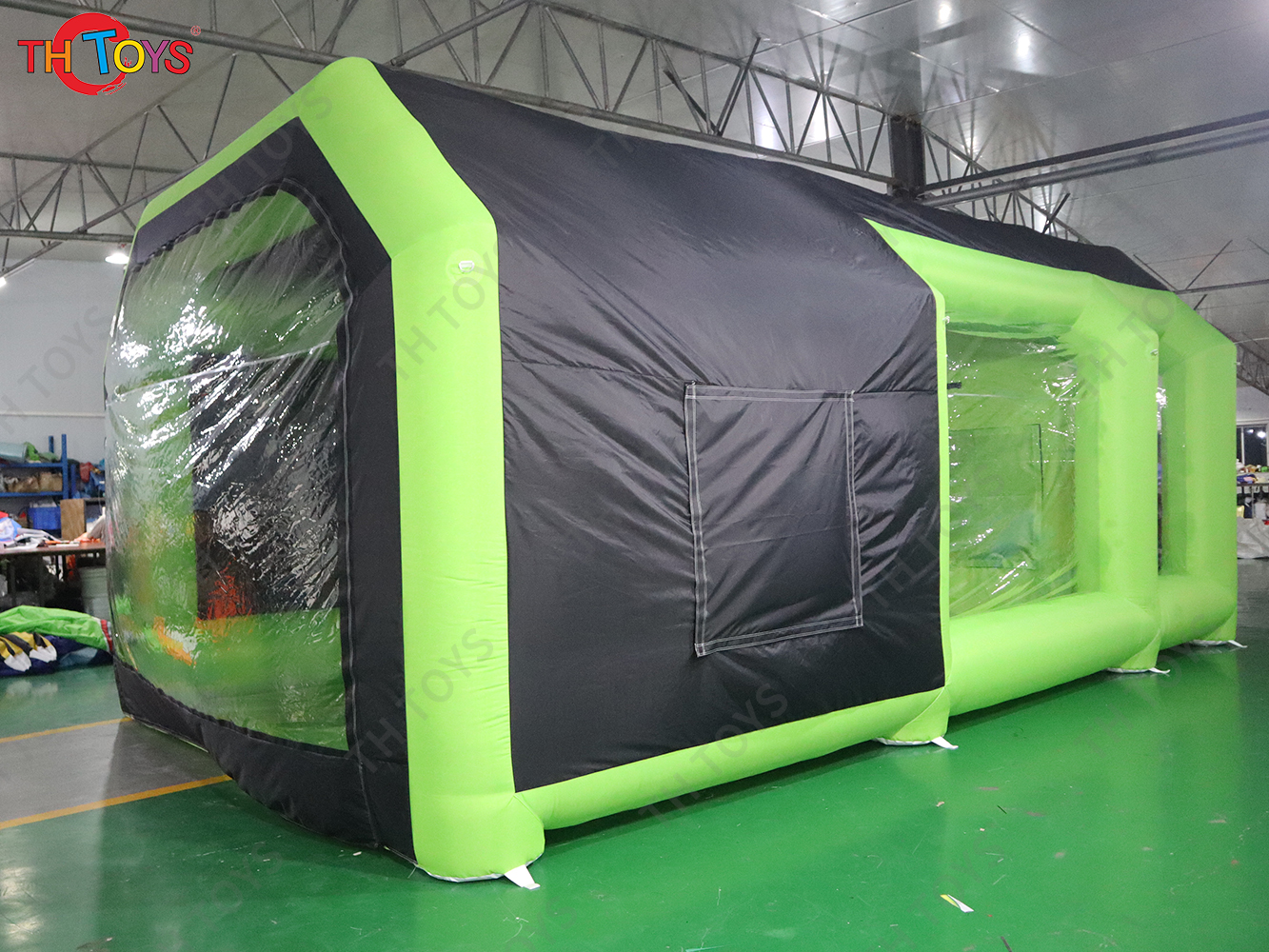 Inflatable Paint Booth with Double Air Filter System Inflatable Spray Booth with 2 Blowers Portable Paint Booth Tent