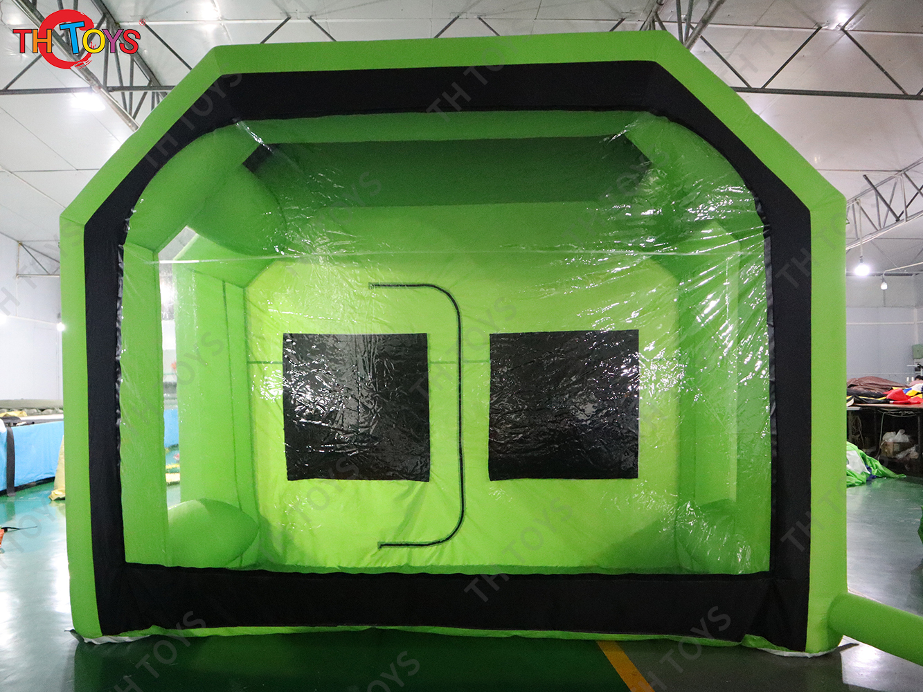 Inflatable Paint Booth with Double Air Filter System Inflatable Spray Booth with 2 Blowers Portable Paint Booth Tent
