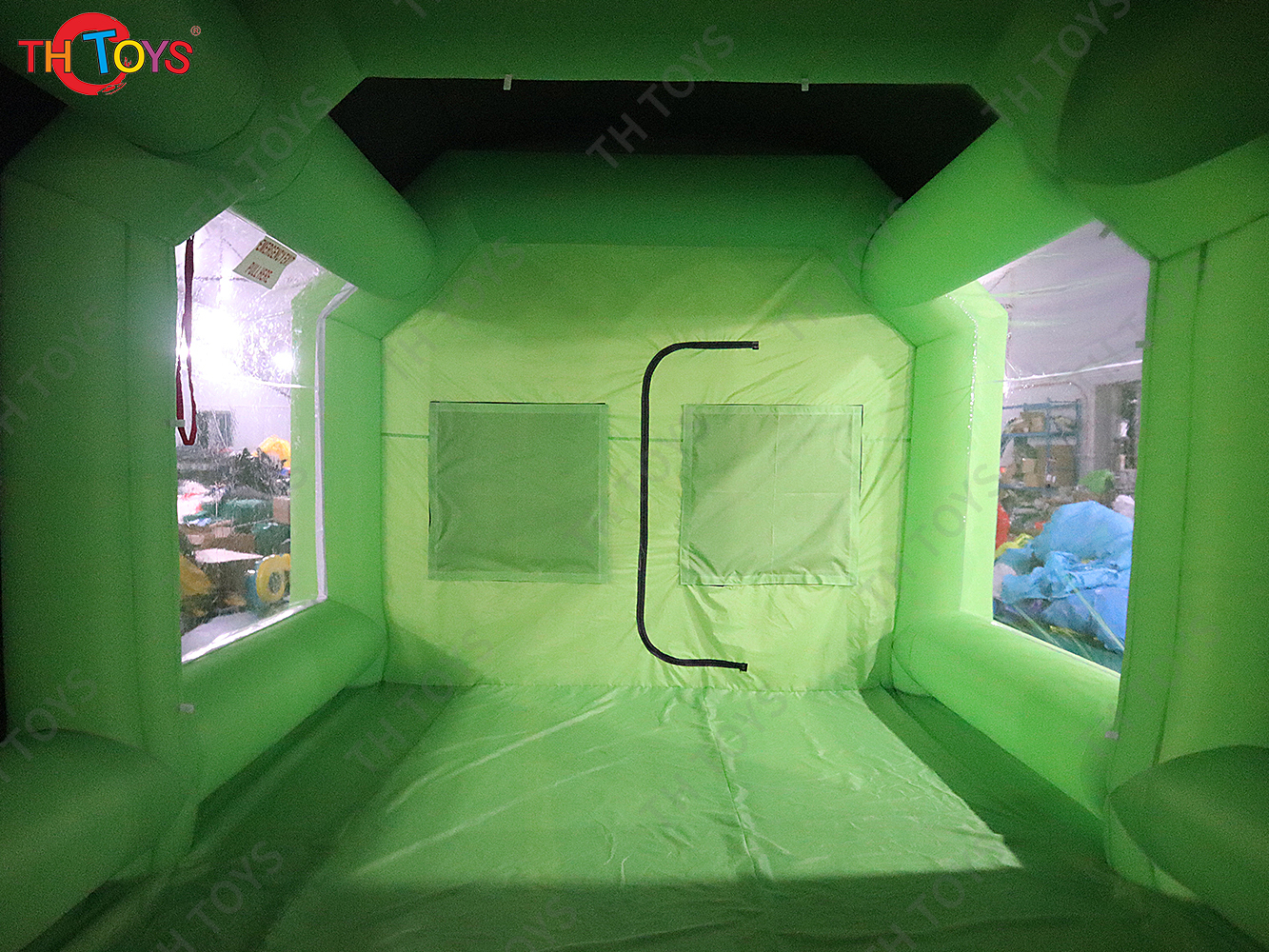 Inflatable Paint Booth with Double Air Filter System Inflatable Spray Booth with 2 Blowers Portable Paint Booth Tent