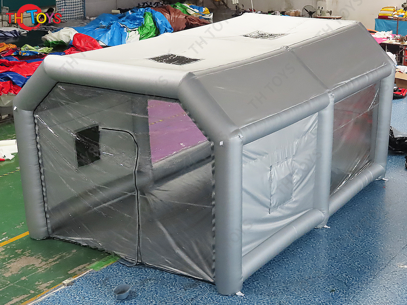 Giant ONE ROOM Inflatable Spray Booth Outdoor Mobile Car Painting Cabin Tent