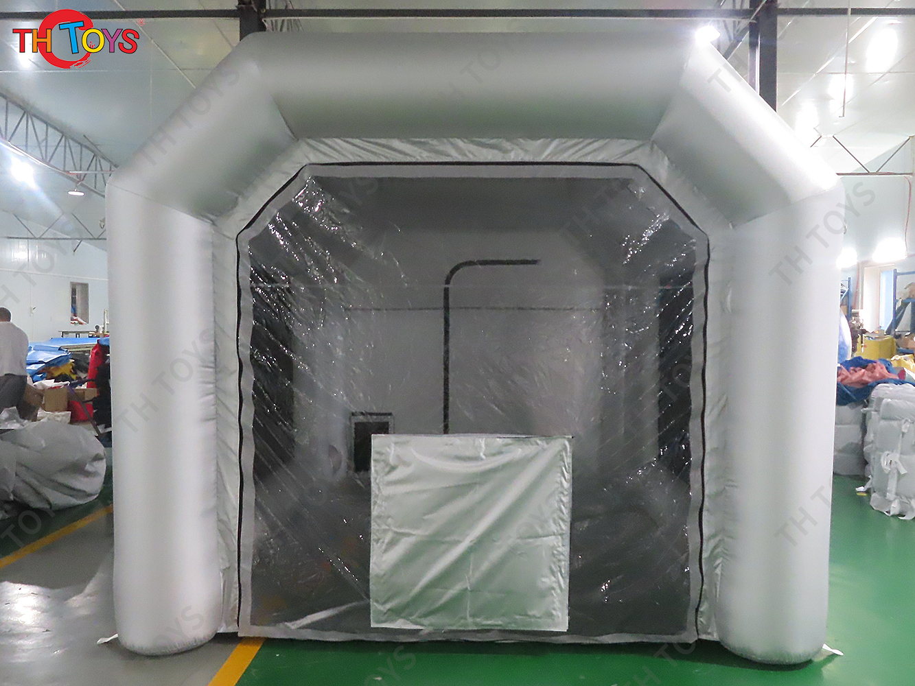 Oxford Fabric Motorcycle OEM Inflatable Spray Booth Painting Tent for Car Center