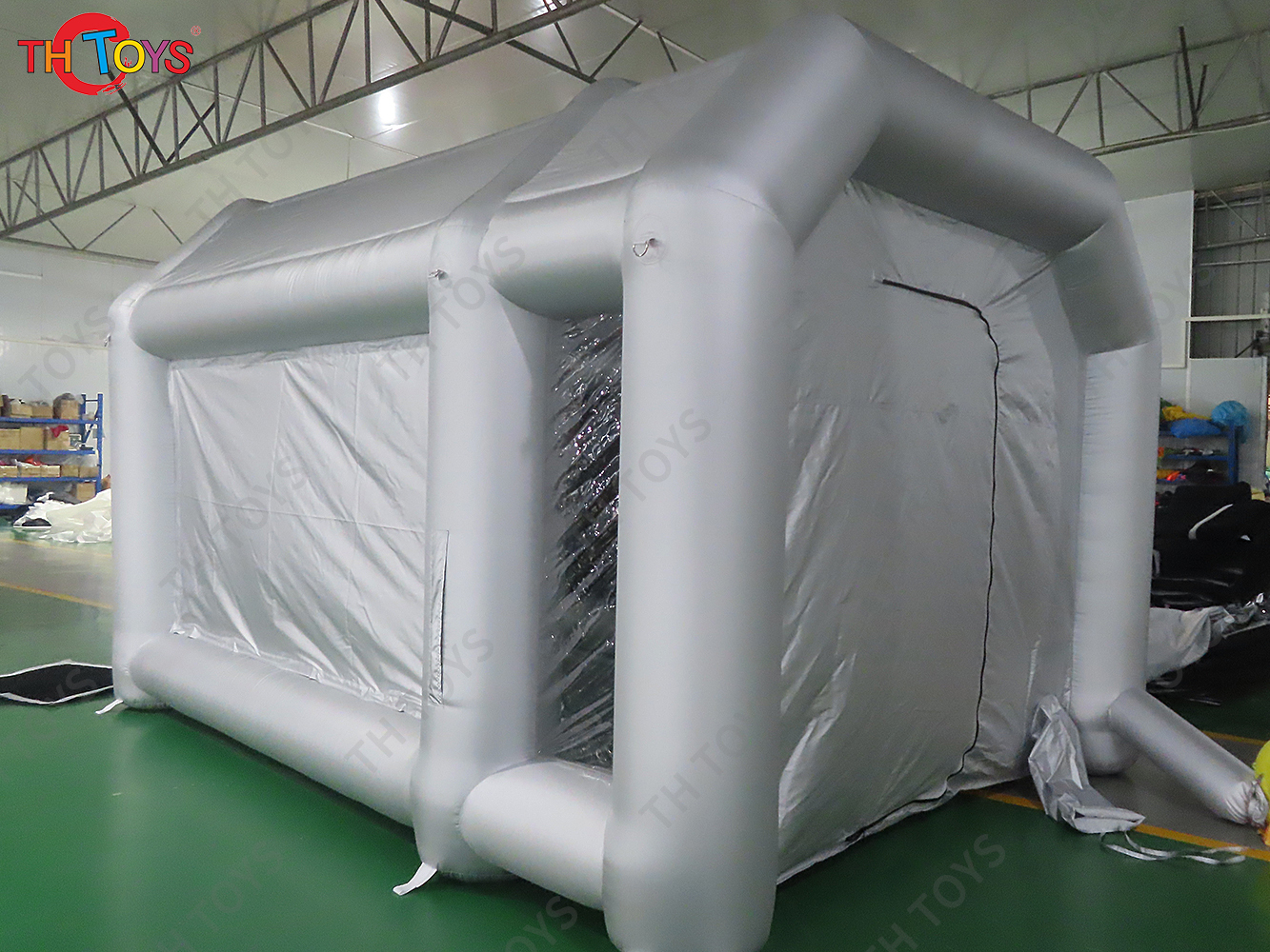 Oxford Fabric Motorcycle OEM Inflatable Spray Booth Painting Tent for Car Center