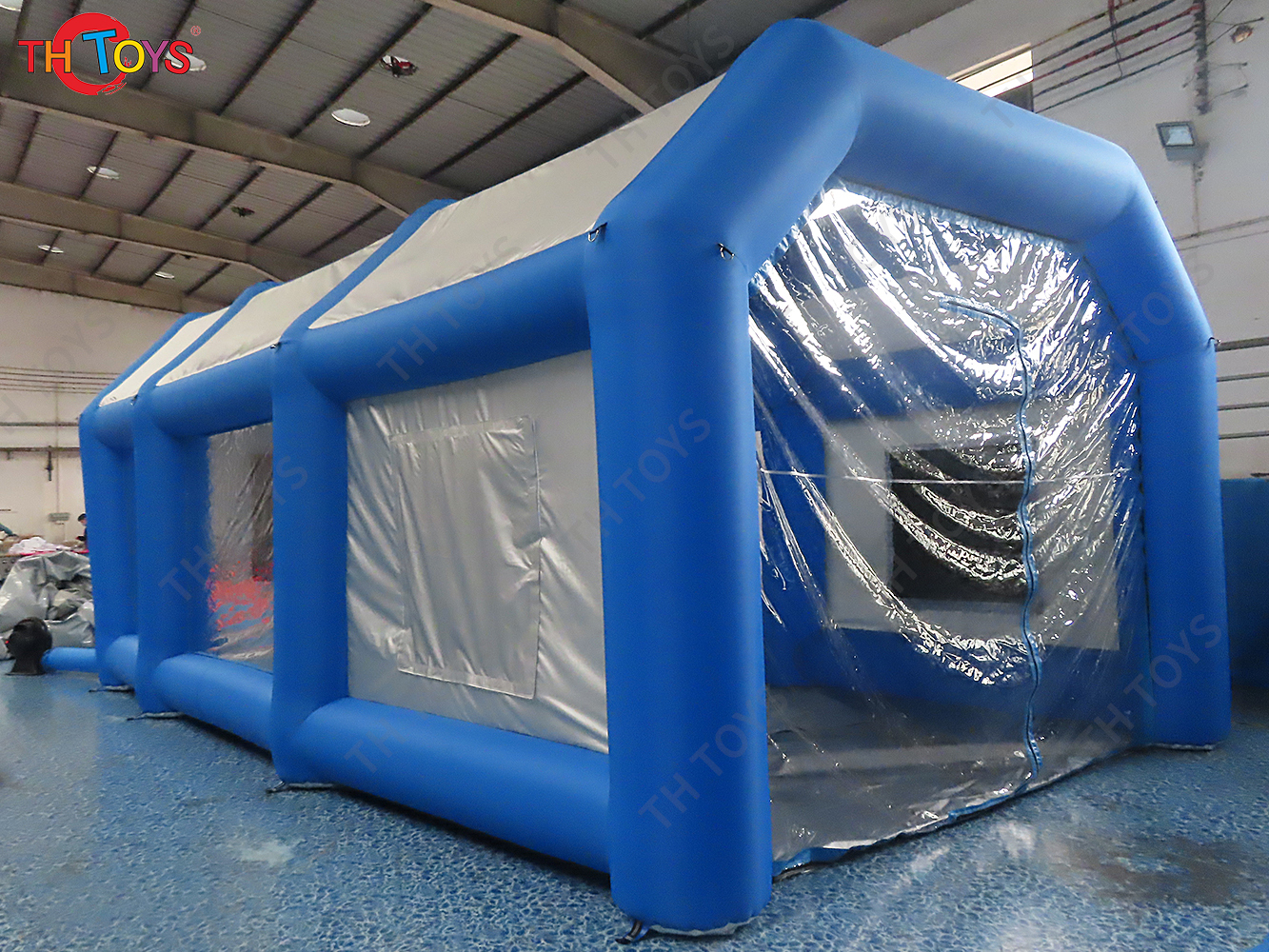 Inflatable Paint Booth with Double Air Filter System Inflatable Spray Booth with 2 Blowers Portable Paint Booth Tent