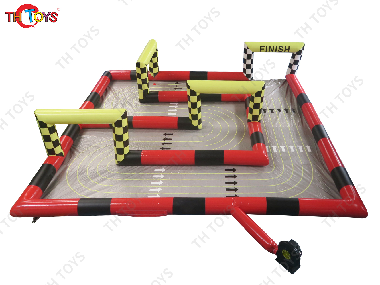 6.6x6.6m Air Tight Inflatable Race Track for RC Go Kart Didi Car Running Court