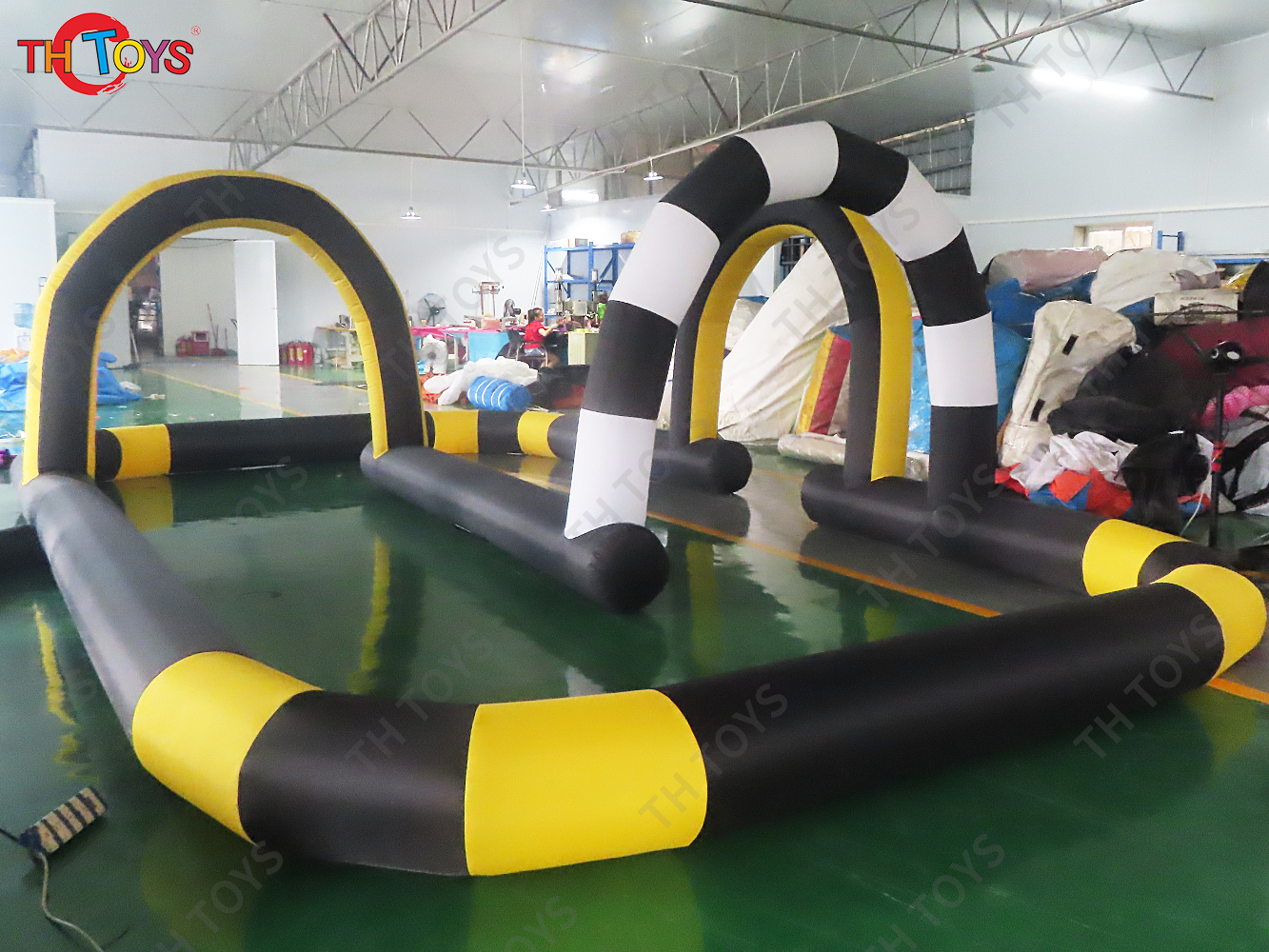 Oxford Fabric Portable Inflatable Air Track Didi Swing Cars Game Toys