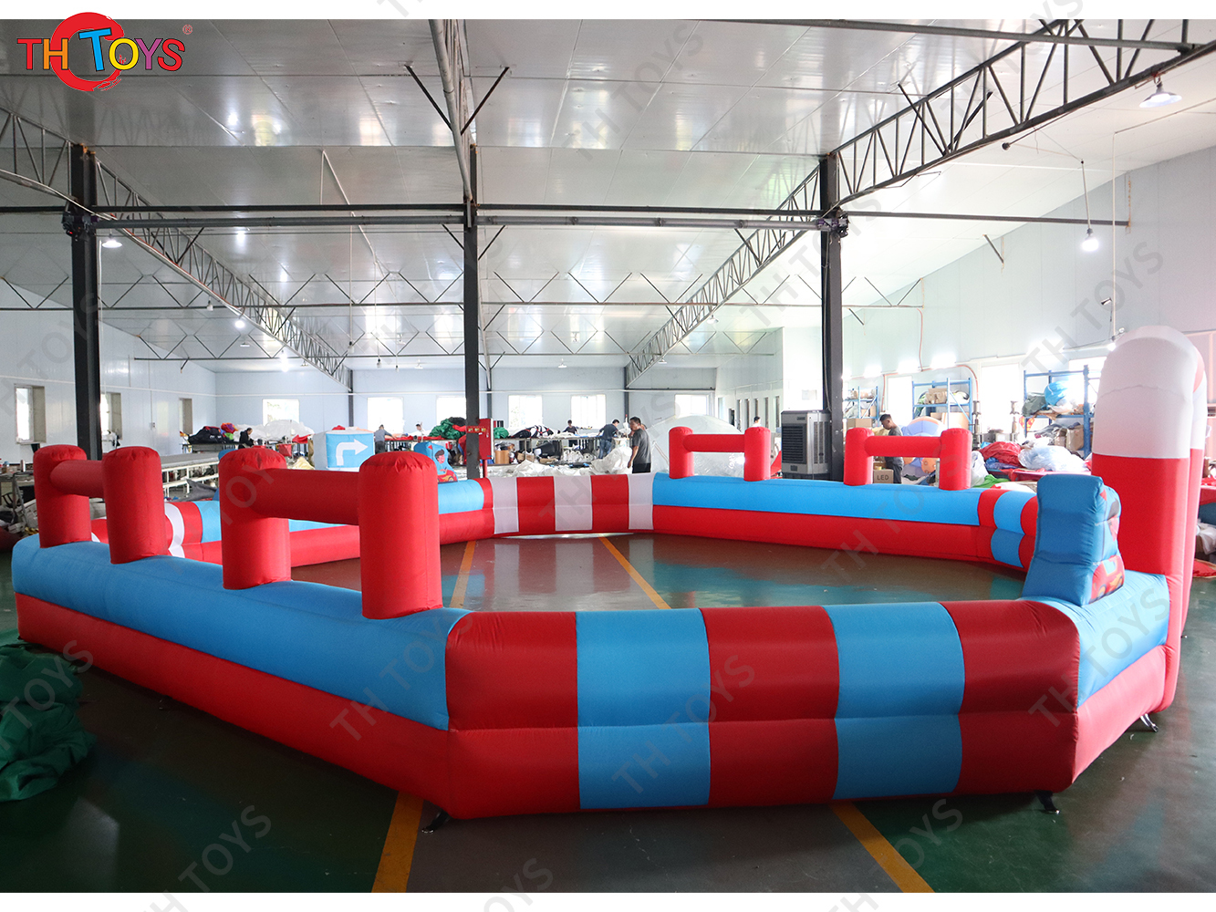 Outdoor Bumper Car Speedway Racing Track, cheap Inflatable Go Kart Zorb Ball Race Track for kids
