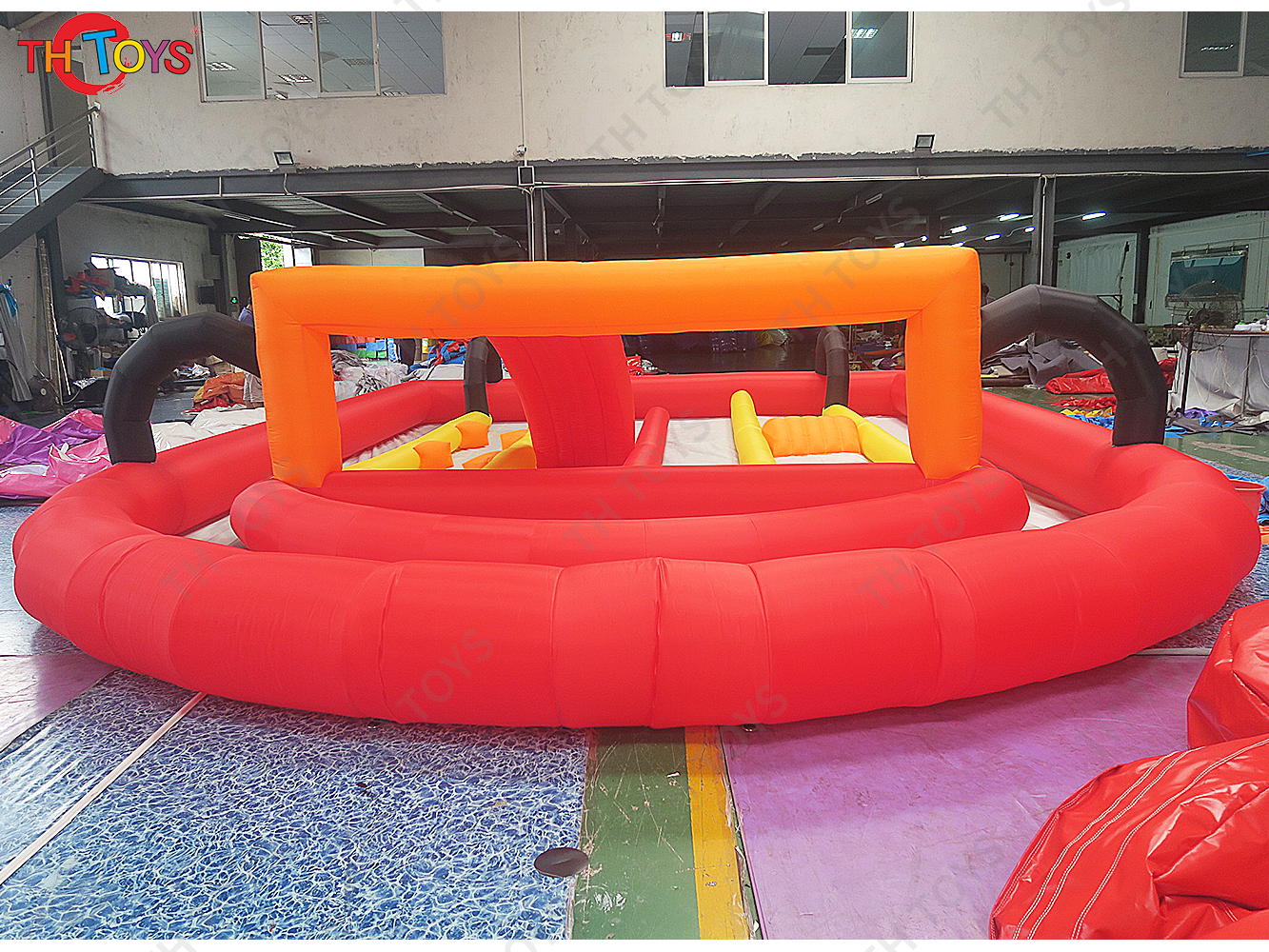 9x6.3m RC Kart Inflatable Race Track Didi Car Gokart Running Field Toys