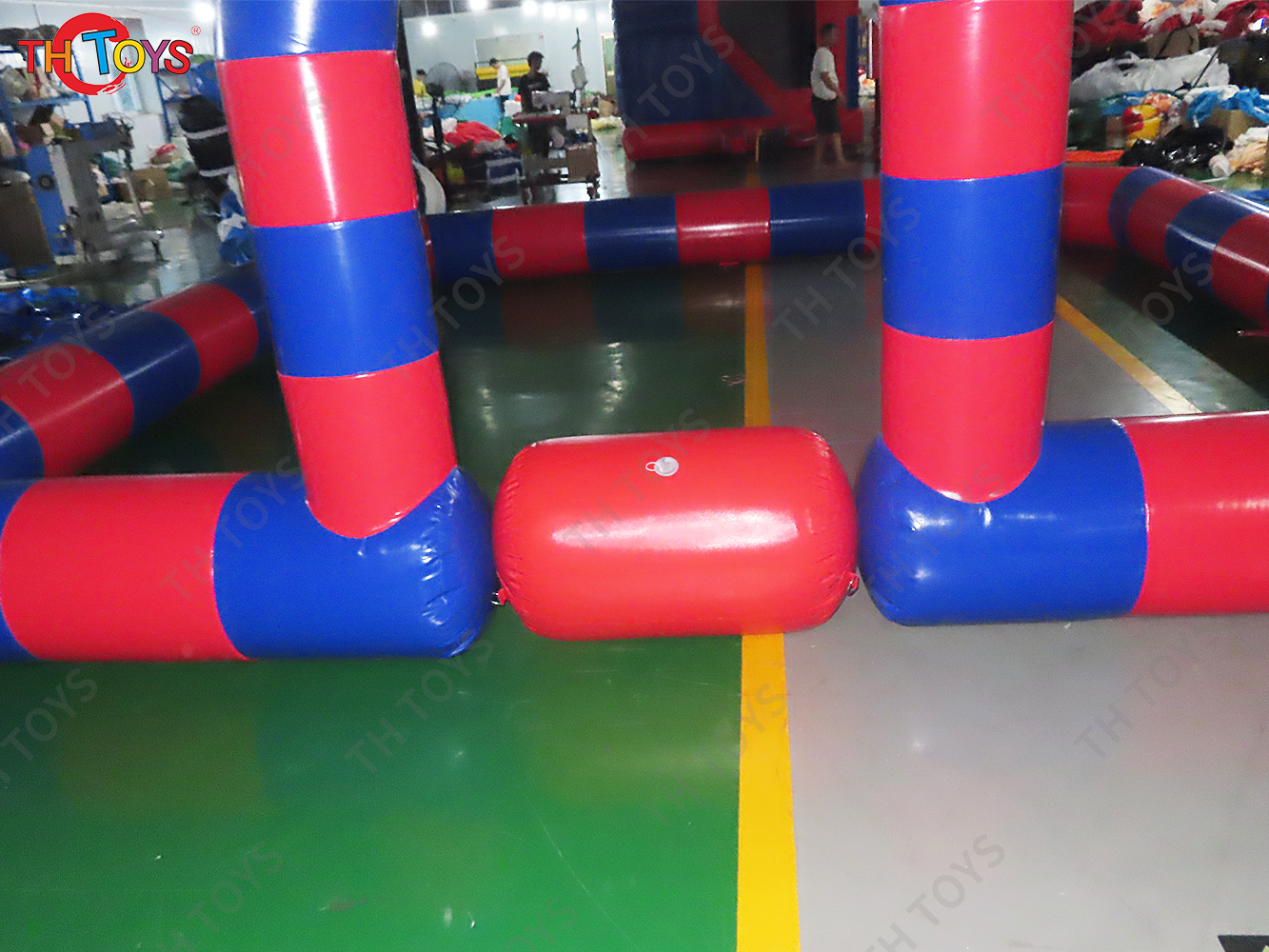 Inflatable Fence Line Amusement Inflatable Bumper Car Go Kart Track Bumper Car Race For Kids Indoor Outdoor Fun
