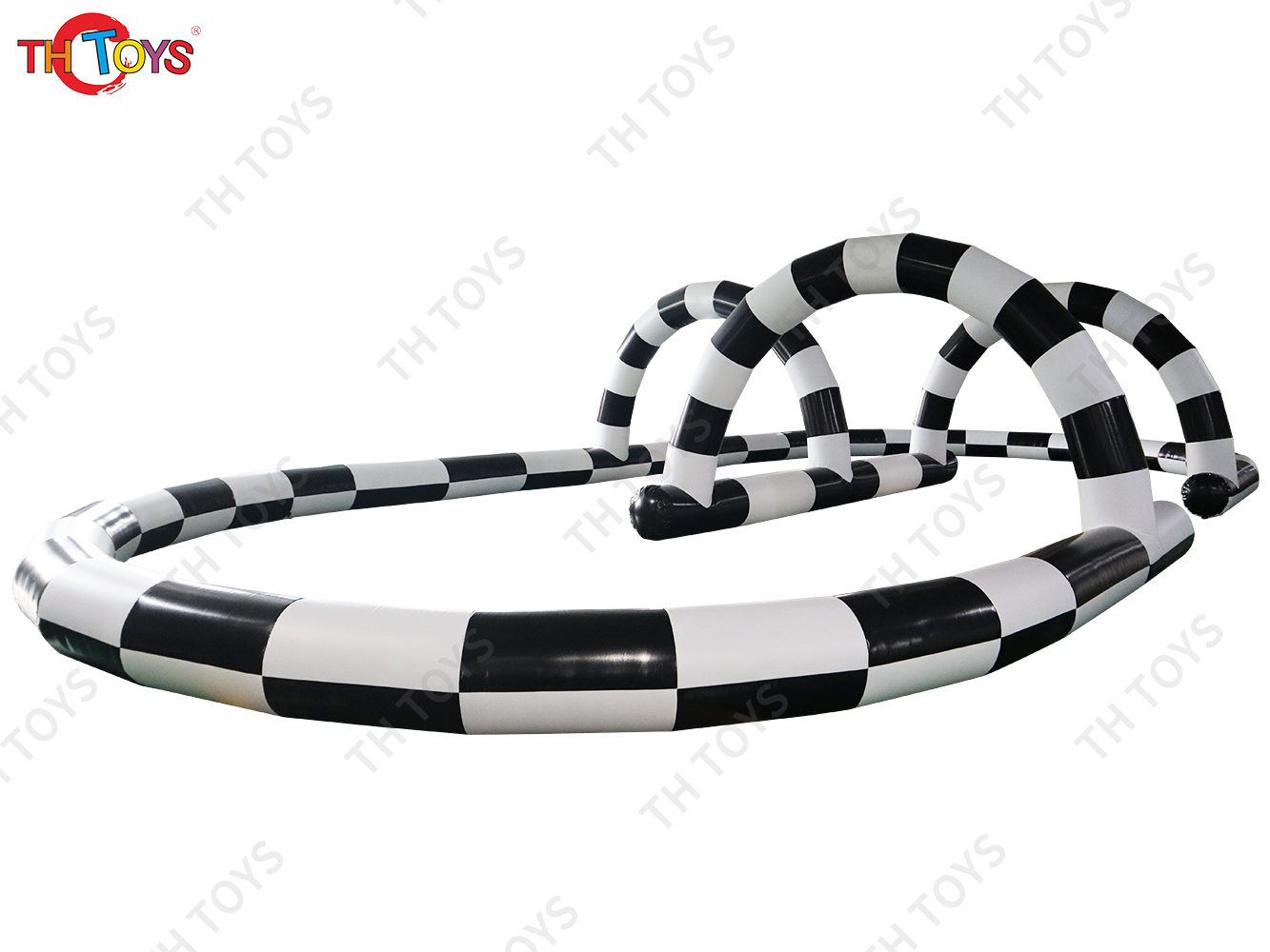 Outdoor Inflatable Bumper Car Go Kart Track Inflatable Zorbing Ball Arena Race Track, RC Car Racing Track