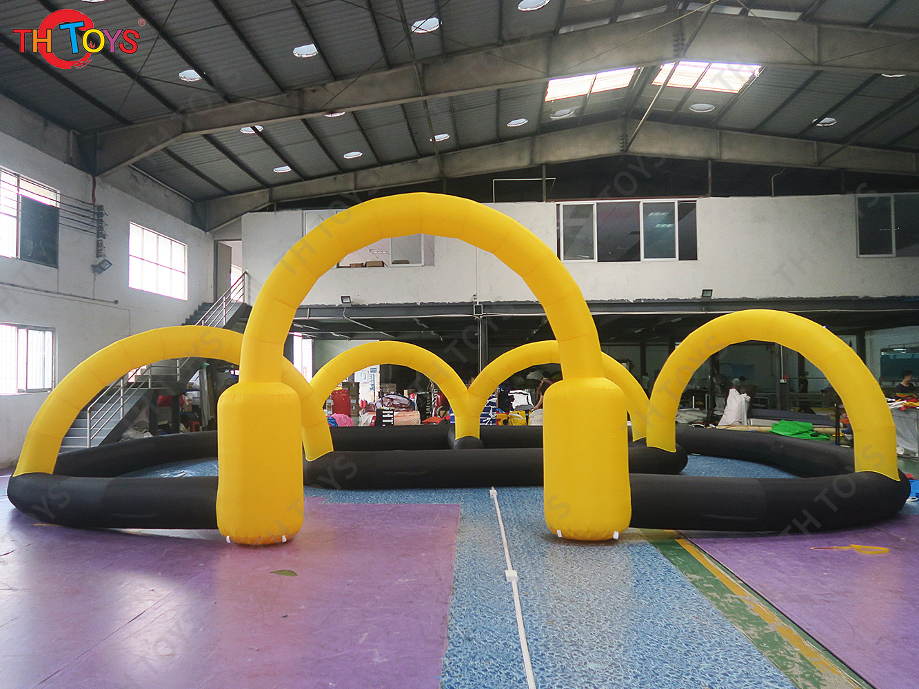Inflatable go karts race track,high quality speedway karting track for cars/cars racing inflatable air tracks