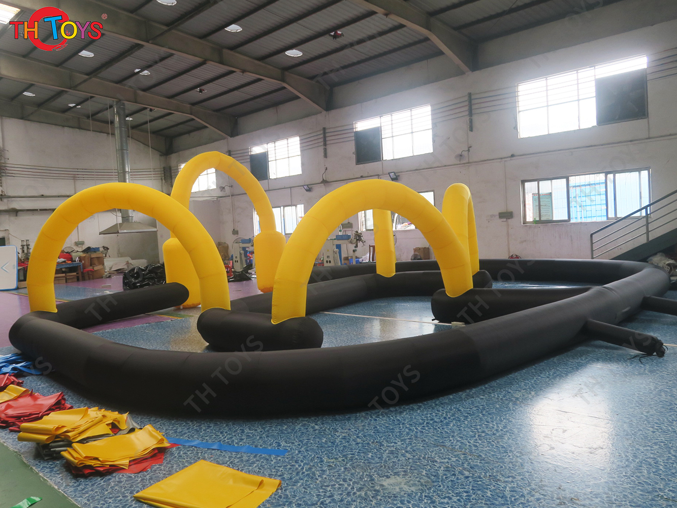 Inflatable go karts race track,high quality speedway karting track for cars/cars racing inflatable air tracks