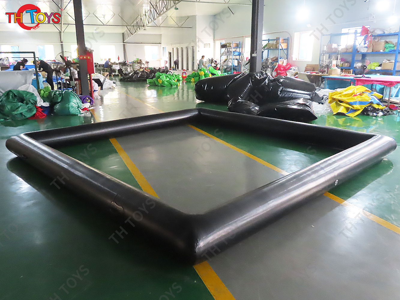 Inflatable Fence Line Amusement Inflatable Bumper Car Go Kart Track Bumper Car Race For Kids Indoor Outdoor Fun