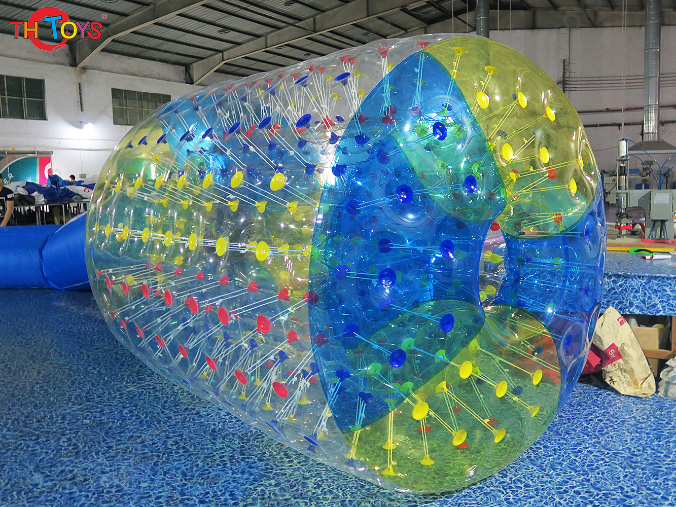 Inflatable Human Water Walking Ball Roller Wheel Zorb Running Sports Game