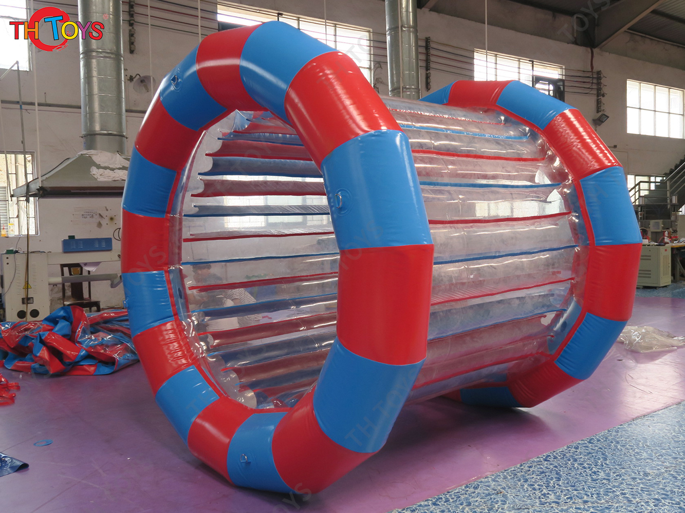 2.5x1.8x2.5mH Commercial Inflatable Water Roller Walking Ball for Swimming Pool