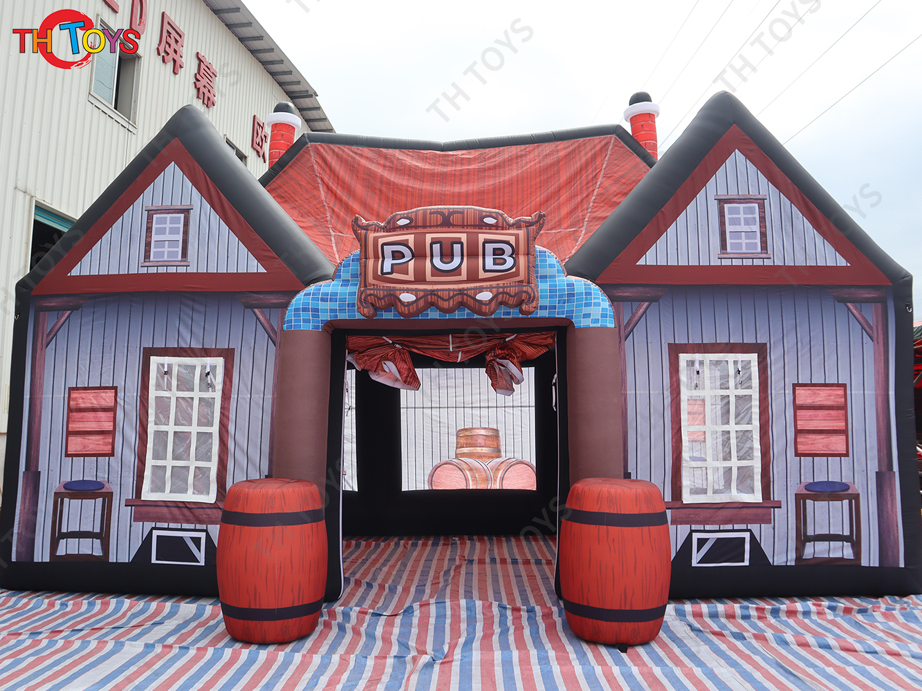 Commercial inflatable drinking pub bar, newest inflatable backyard pub for entertaining