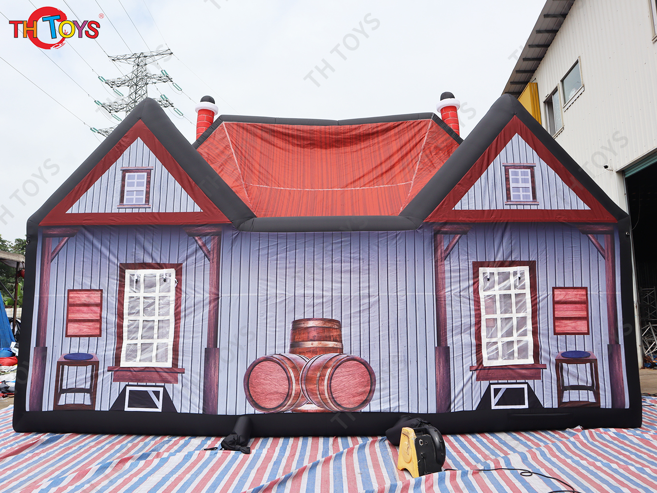 Commercial inflatable drinking pub bar, newest inflatable backyard pub for entertaining