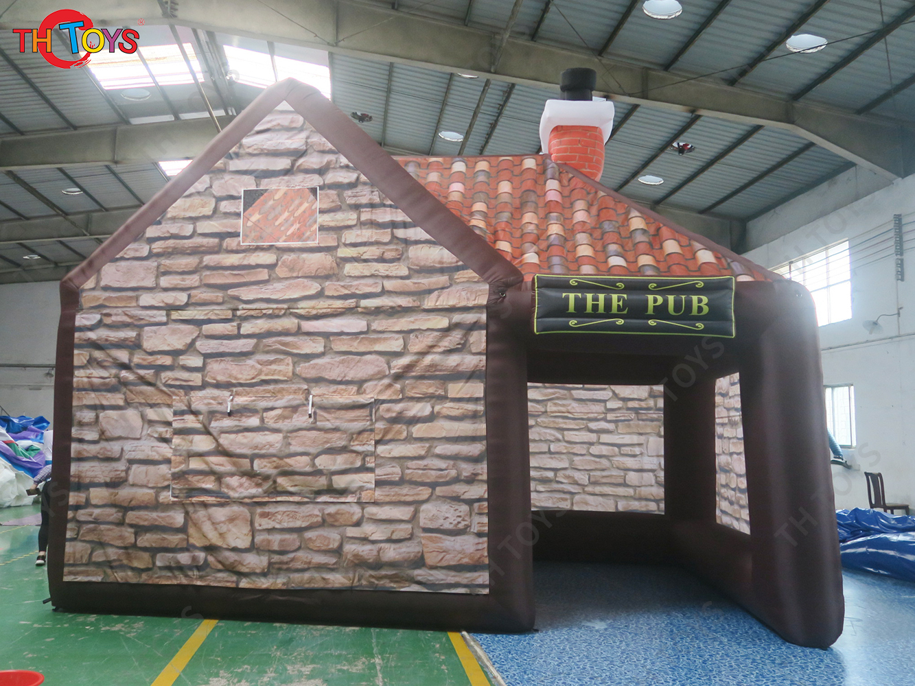 6x4m/20x13ft Backyard inflatable pub huts for outdoor party, bar services inflatable