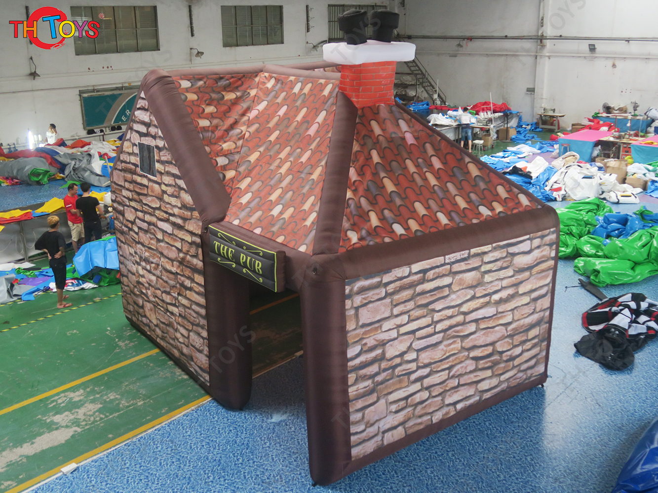6x4m/20x13ft Backyard inflatable pub huts for outdoor party, bar services inflatable