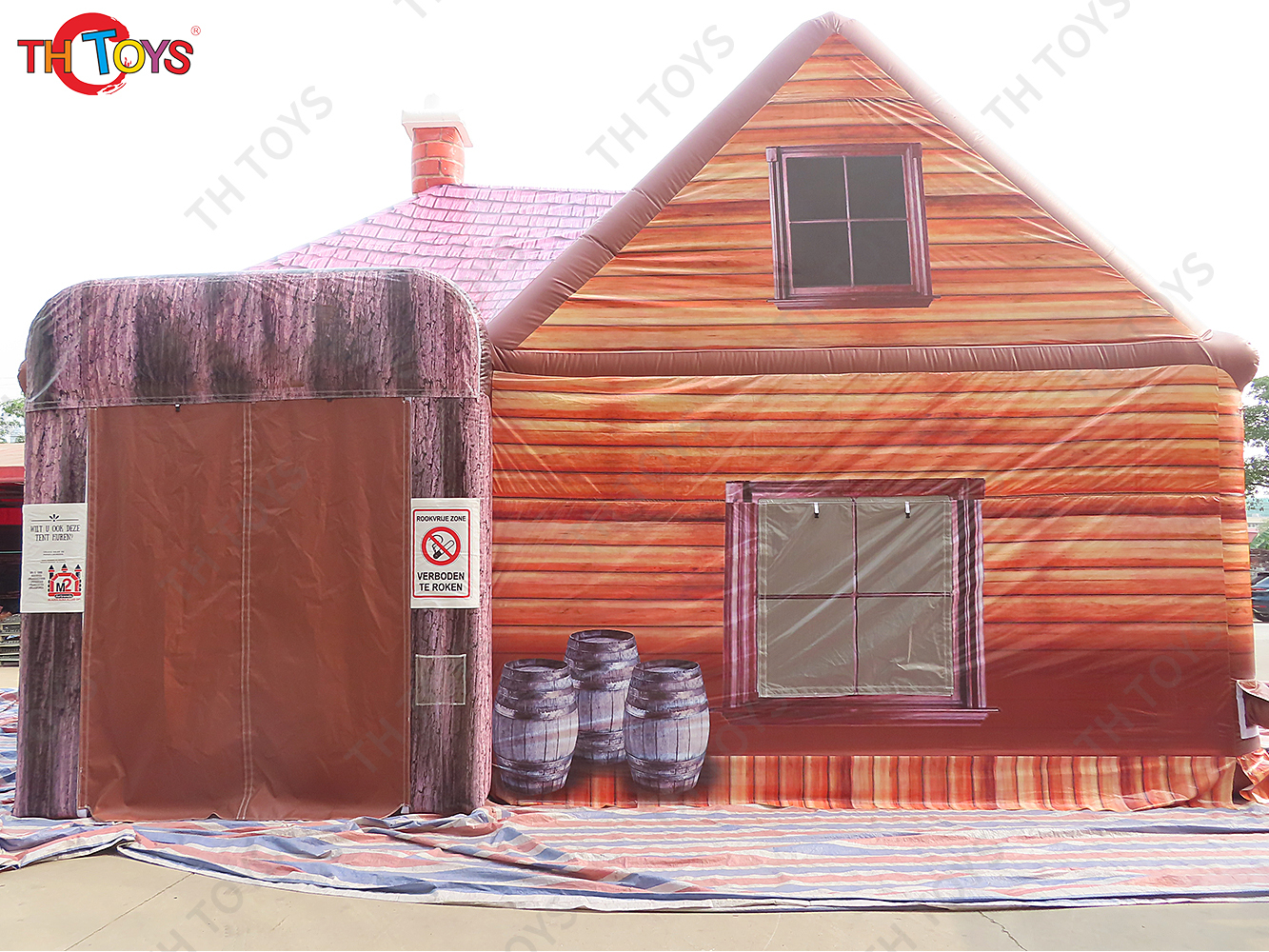8x7m Oxford Fabric Material Portable Inflatable Irish Pub Tent