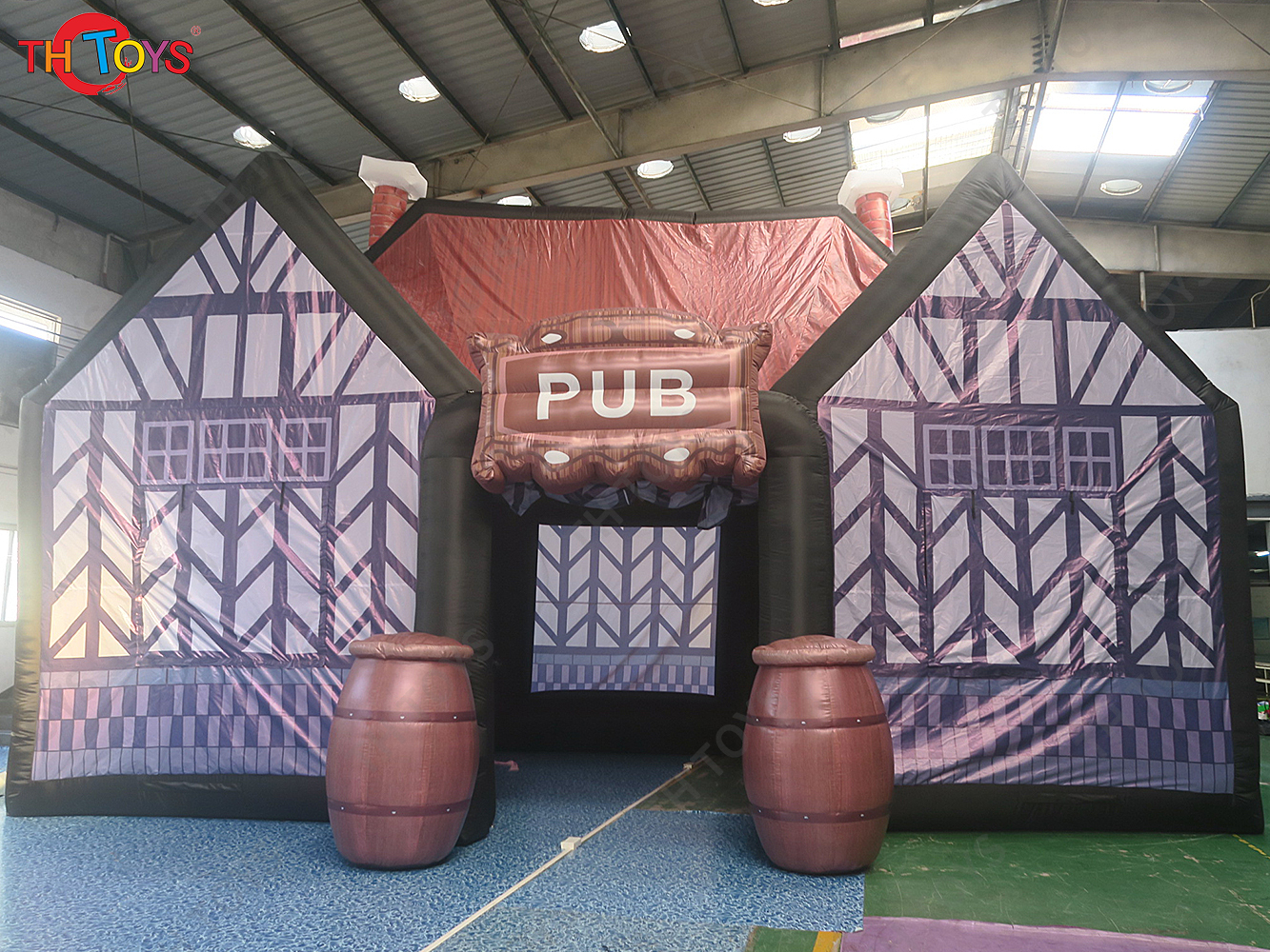 8x5m Inflatable Irish Pub Tent Air Inflated Bar House for Sale With Blower