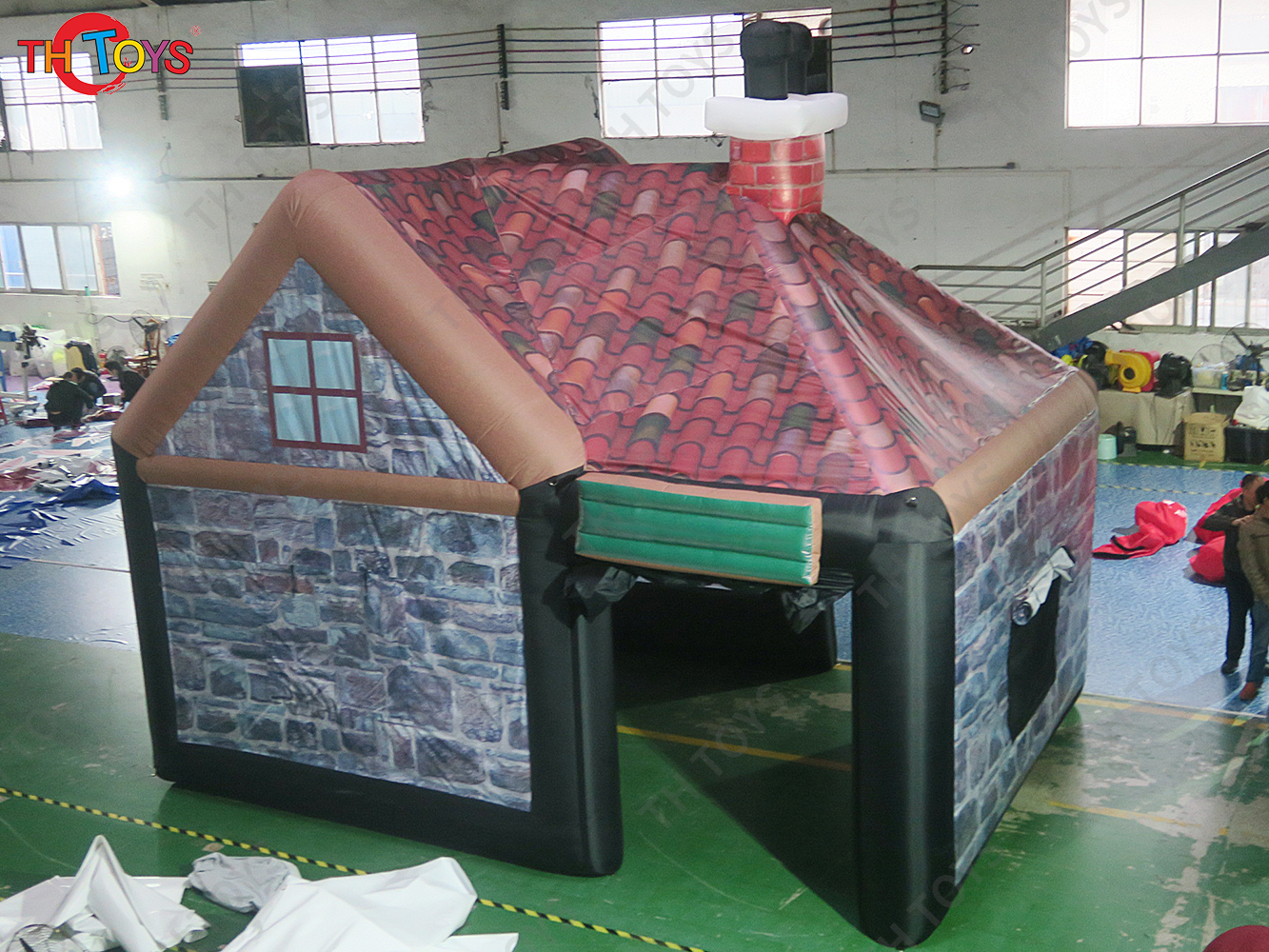 6x4x5mH Full Printing Inflatable Irish Pub Bar Tent Party Tents for Outdoor Carnival Marquee
