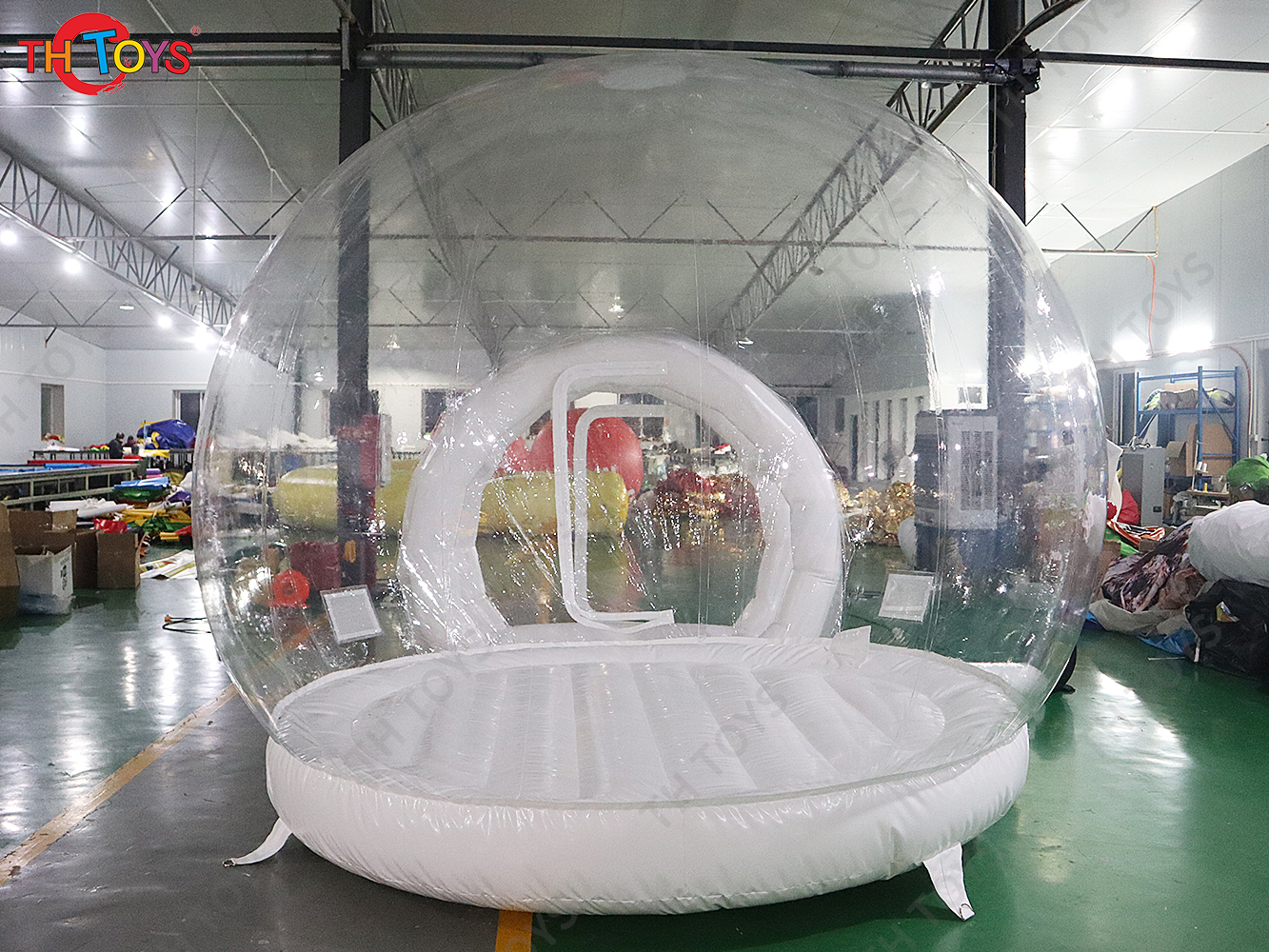 4m Diameter Inflatable Air Dome Tent Party Hire Transparent Bubble House Tent With Balloons For Outdoor Show