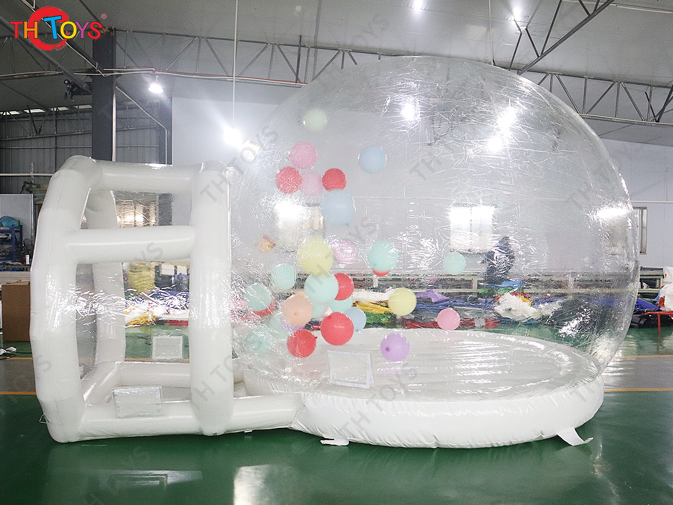 4m Diameter Inflatable Air Dome Tent Party Hire Transparent Bubble House Tent With Balloons For Outdoor Show