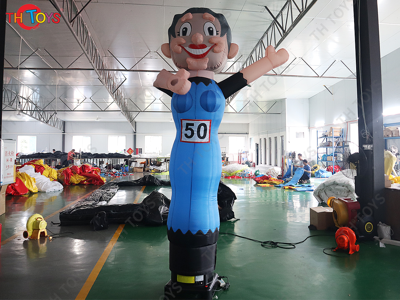 4mH Advertising inflatable Abraham and Sarah Holland Cartoon Balloon For Birthday Party