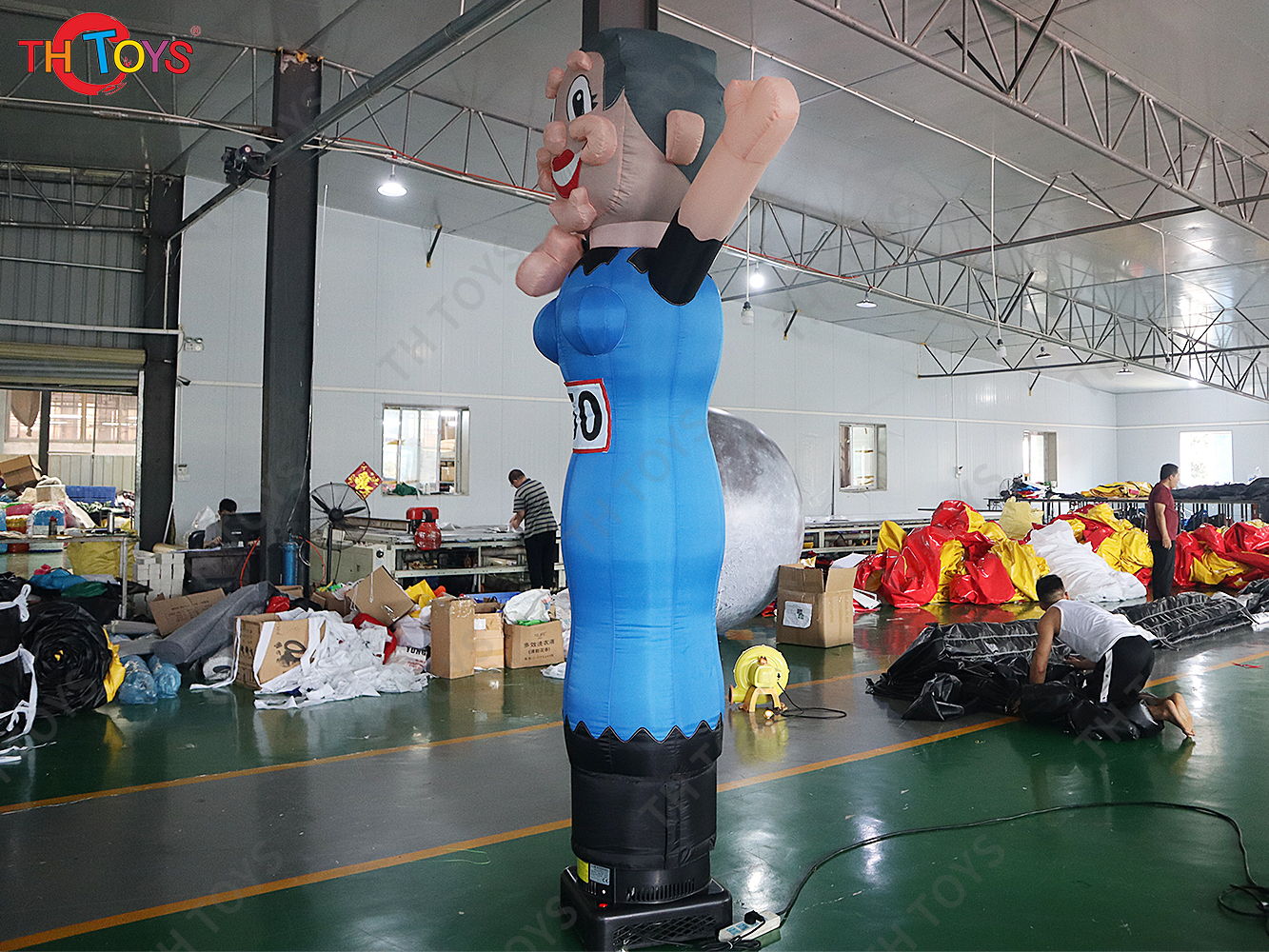 4mH Advertising inflatable Abraham and Sarah Holland Cartoon Balloon For Birthday Party