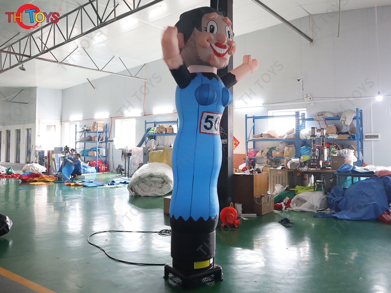 4mH Advertising inflatable Abraham and Sarah Holland Cartoon Balloon For Birthday Party