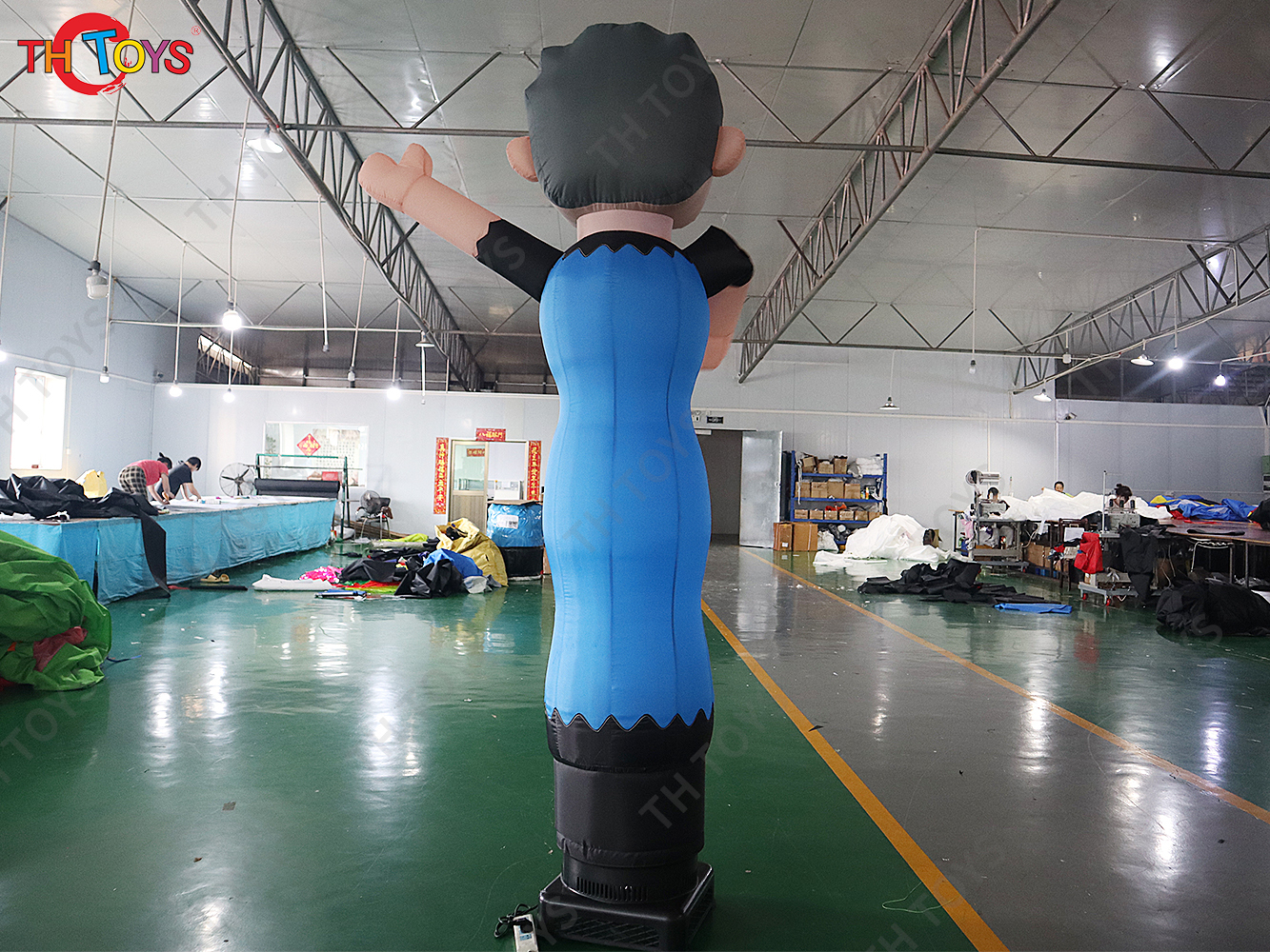 4mH Advertising inflatable Abraham and Sarah Holland Cartoon Balloon For Birthday Party