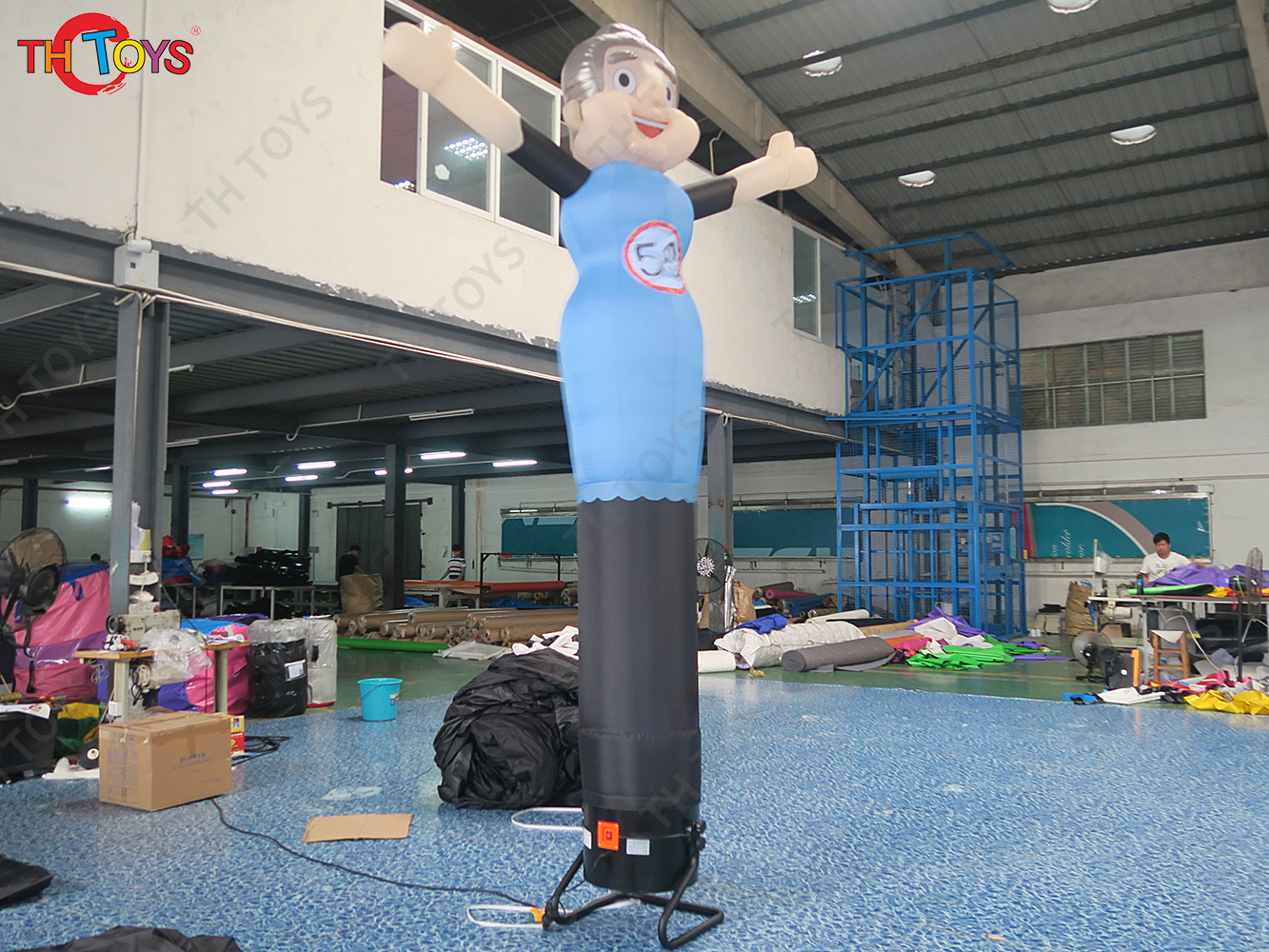 4mH Advertising inflatable Abraham and Sarah Holland Cartoon Balloon For Birthday Party