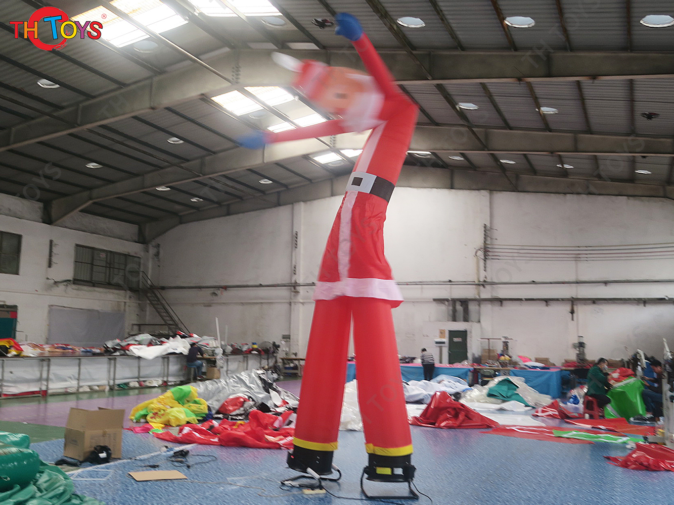 3m10ft or 6m20ft outdoor inflatable SKY DANCER SANTA CLAUS for party advertising,free air shipping to door