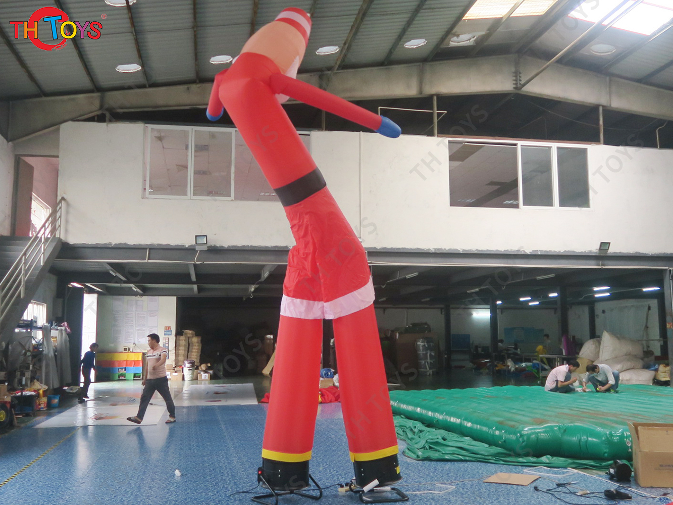 3m10ft or 6m20ft outdoor inflatable SKY DANCER SANTA CLAUS for party advertising,free air shipping to door