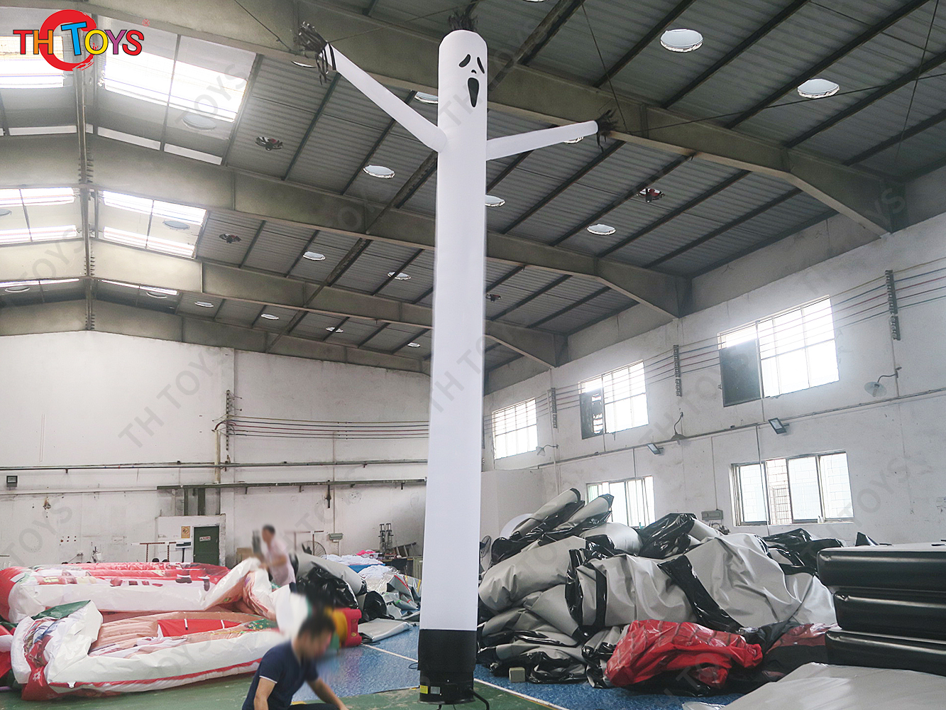 Free Door Shipping Halloween Advertising Inflatable Sky Dancing Tube Dancers for Decoration
