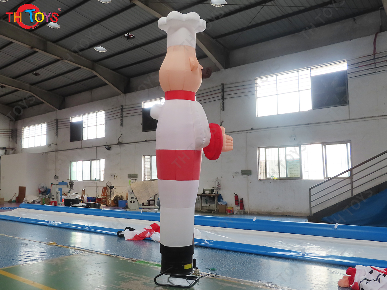 3m tall customize logo Inflatable Waving-Hand Air Dancer / Inflatable Chef Air Dancer / Cook Sky Dancer Toys