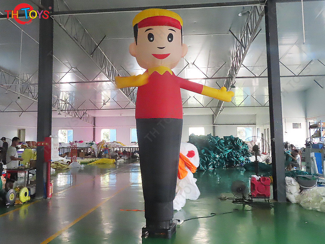 Personalized 3mH Inflatable Waving Air Dancer For Advertising Decoration / 10ft Tall Sky Dancer Balloon Toy